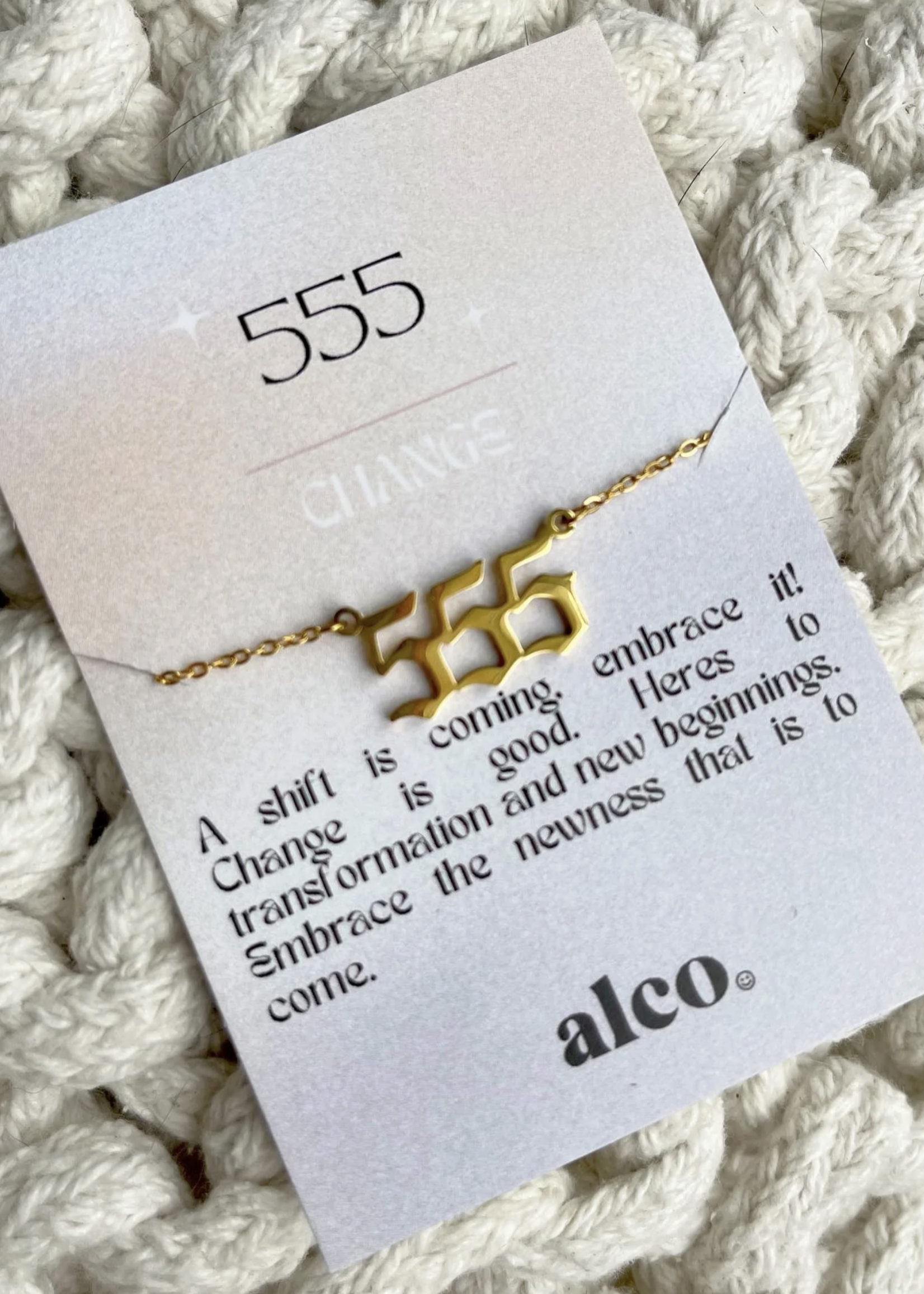 Alco Gold Angel Number Necklace