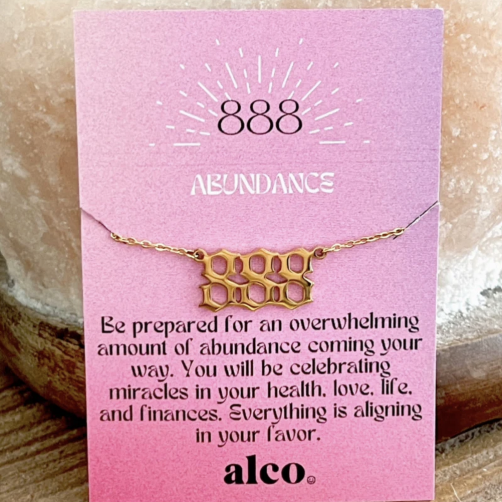 Alco Gold Angel Number Necklace