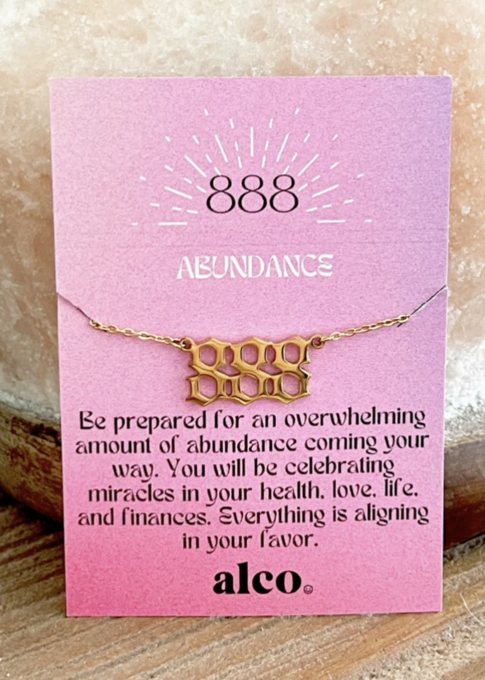 Alco Gold Angel Number Necklace