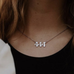 Alco Silver Angel Number Necklace