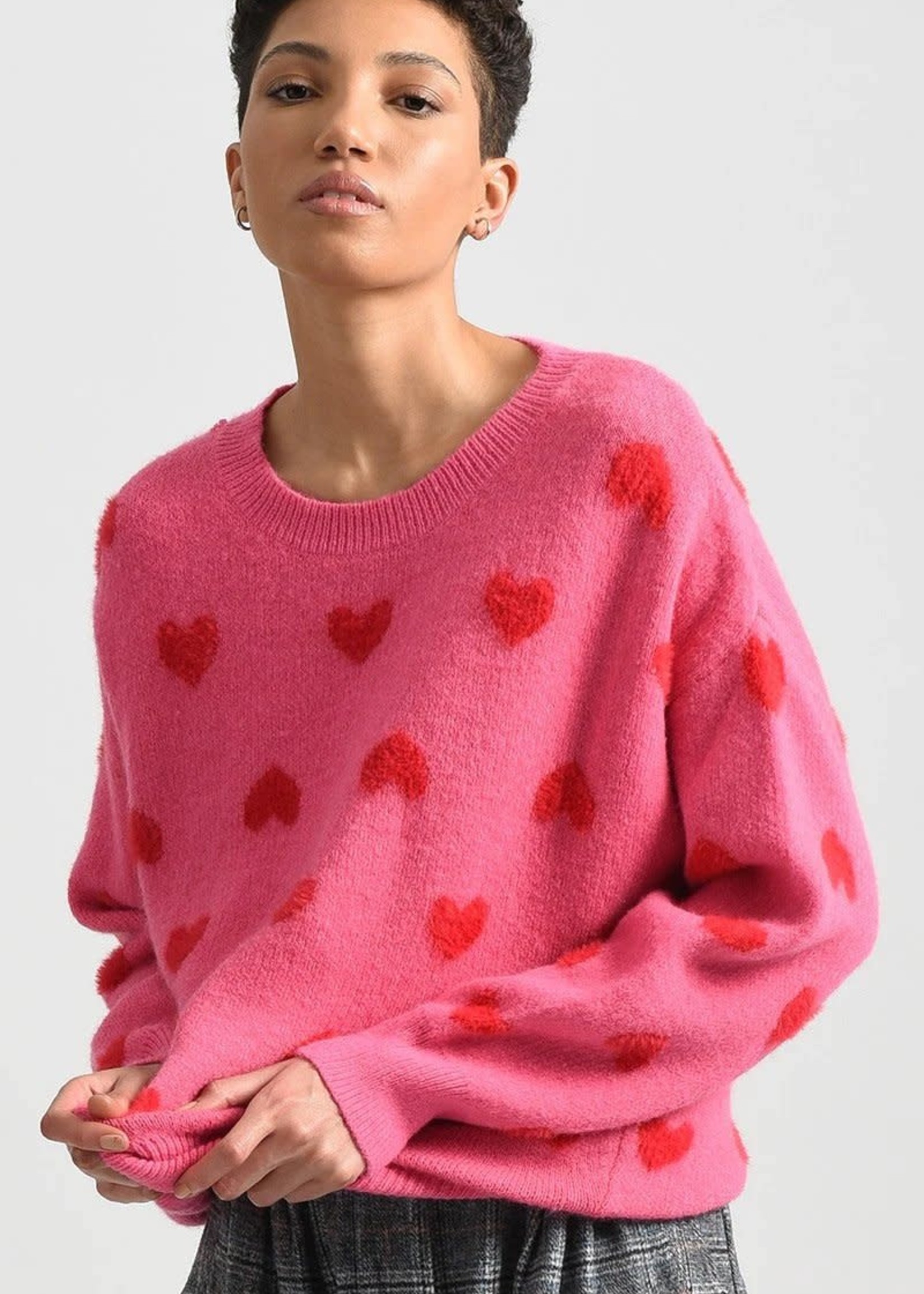 Molly Bracken Heart Pattern Sweater
