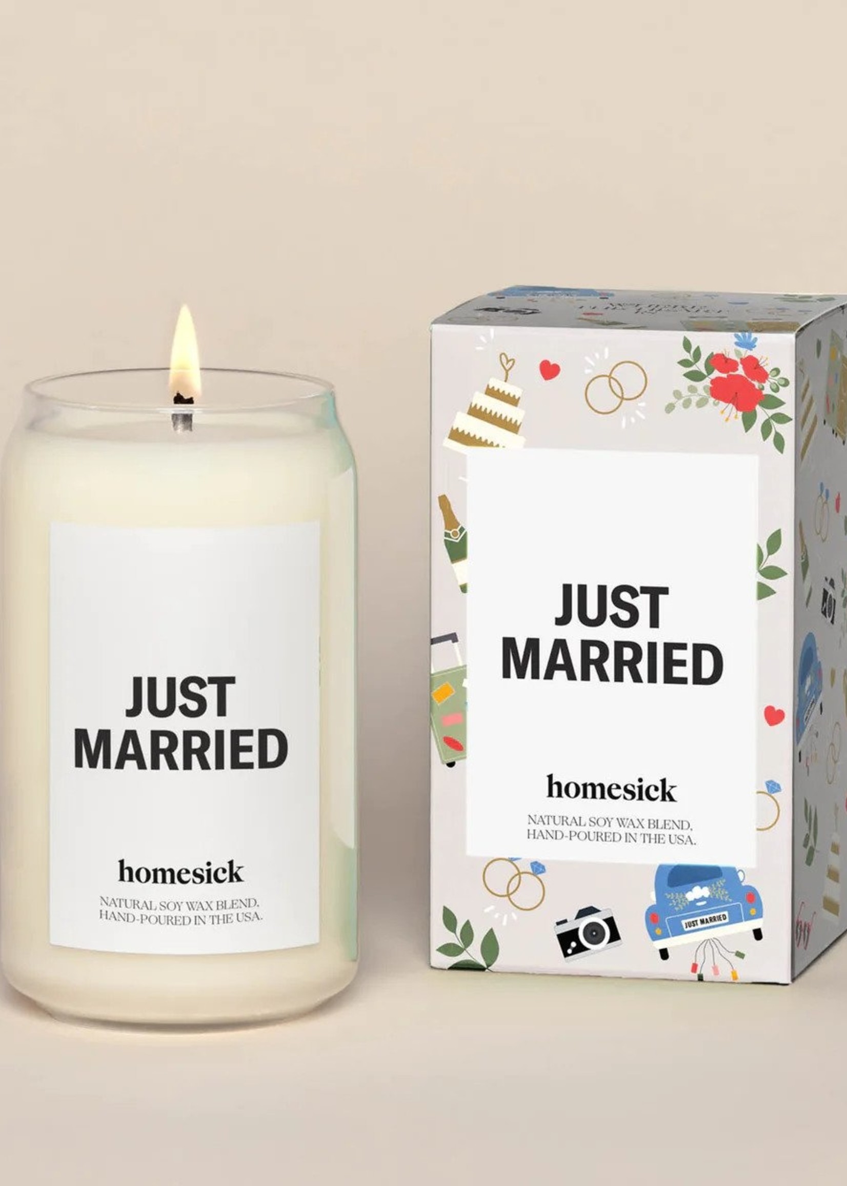 Homesick Candles Just Married Candle