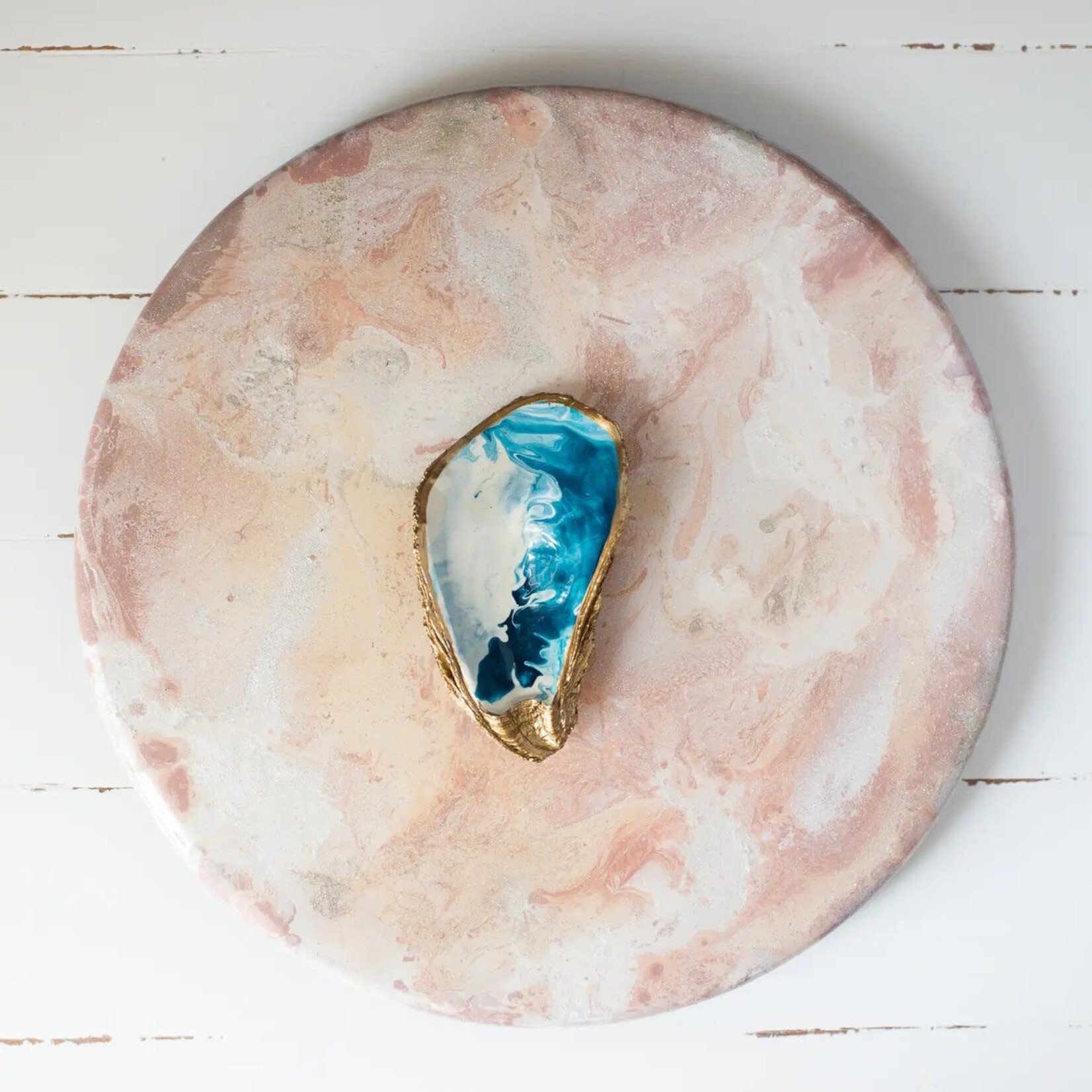 Grit & Grace Ocean Gilded Oyster Jewelry Dish