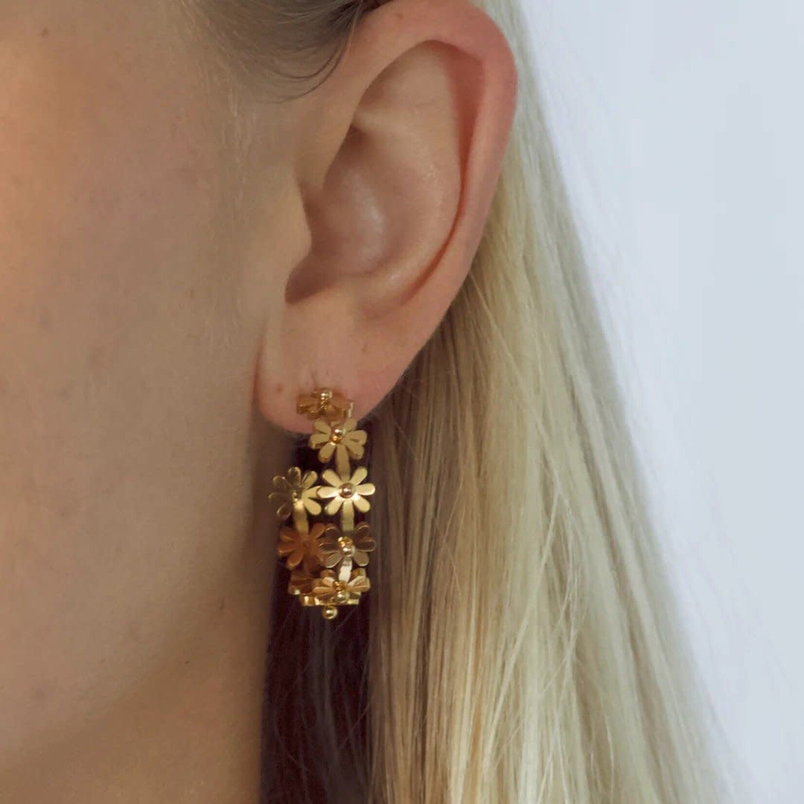 Salty Cali Daisy Hoops - Salty Babes