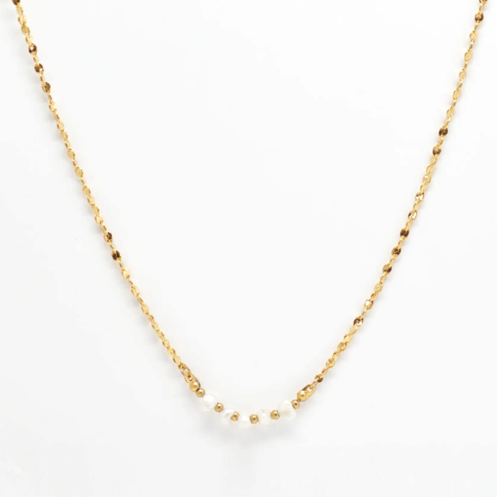 Salty Cali Pearl & Chain Necklace - Salty Shells