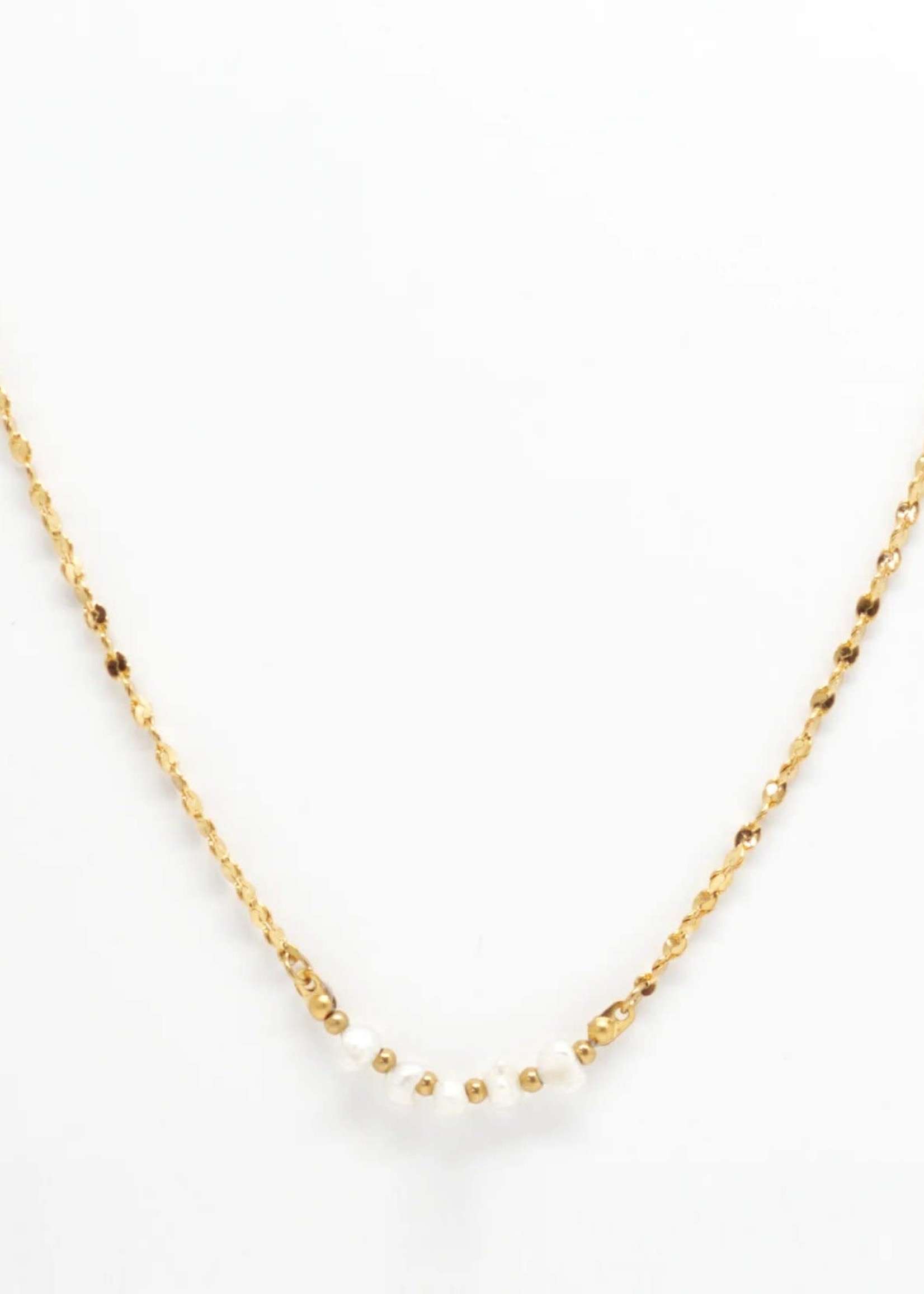 Salty Cali Pearl & Chain Necklace - Salty Shells