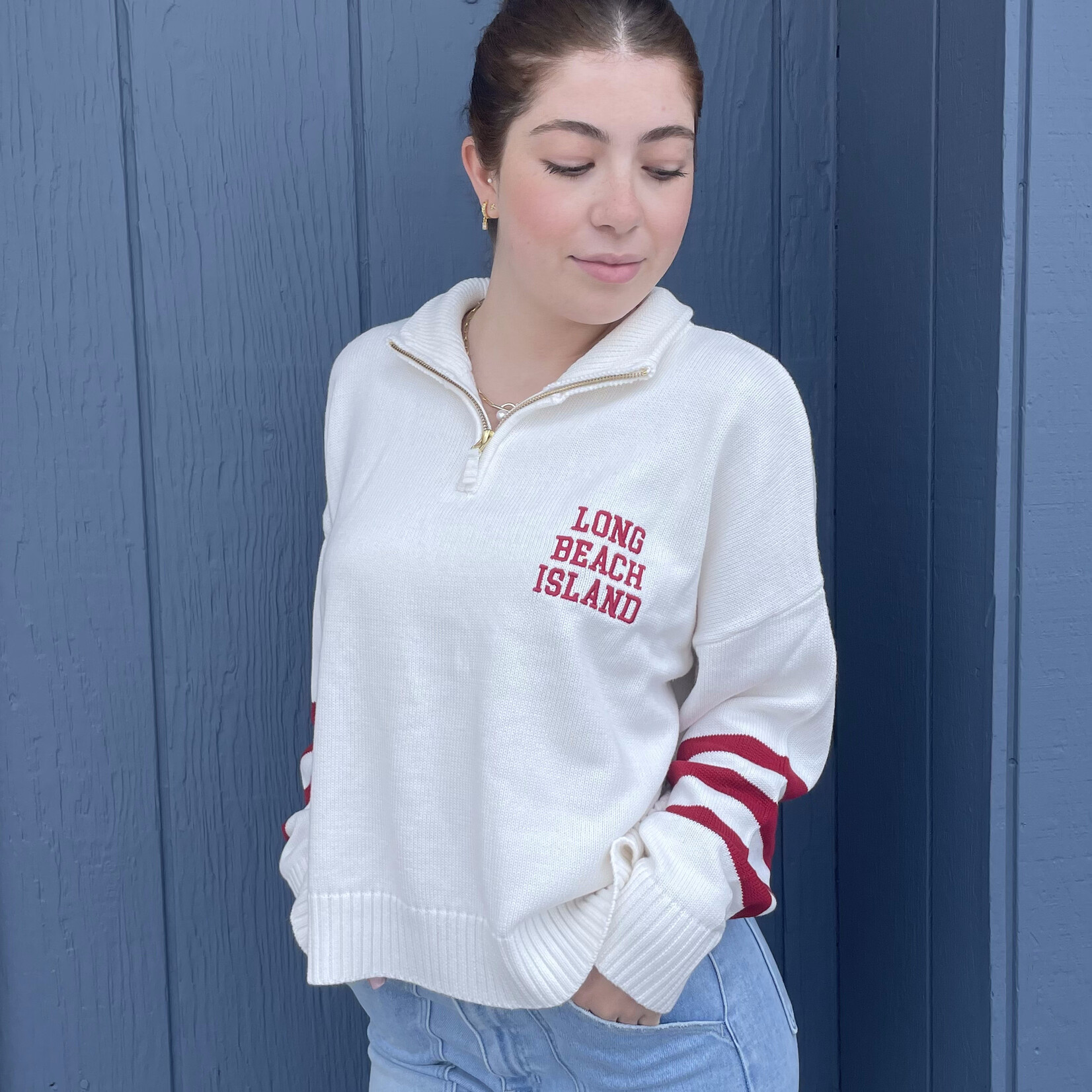 Ellsworth & Ivey LBI 1/4 Zip Sweater