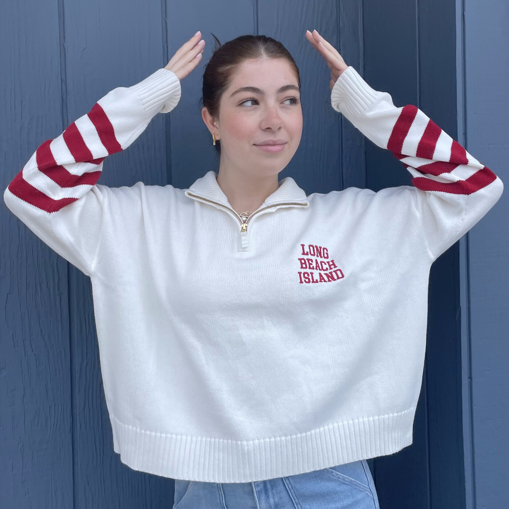 Ellsworth & Ivey LBI 1/4 Zip Sweater