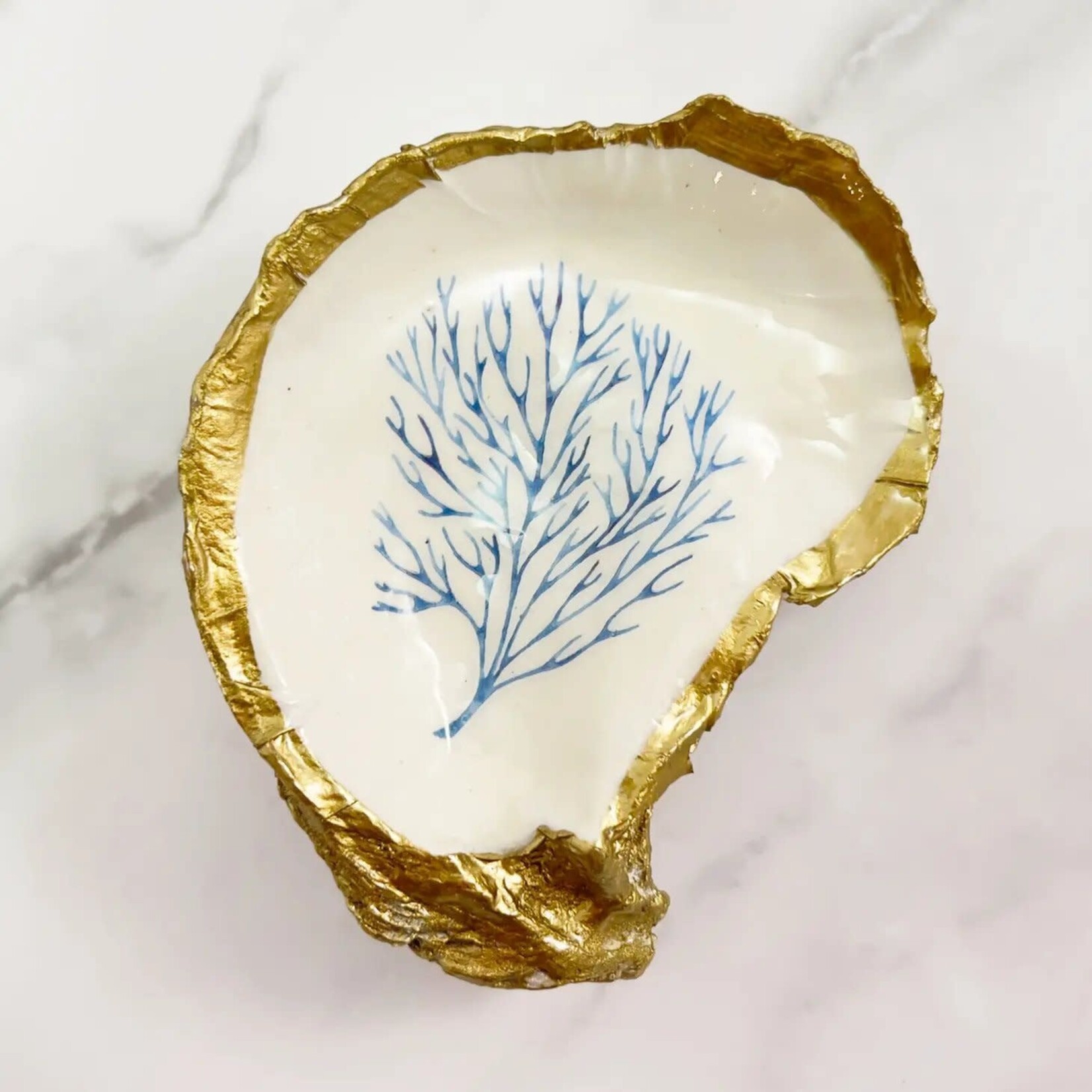 Grit & Grace Decoupage Oyster Jewelry Dish