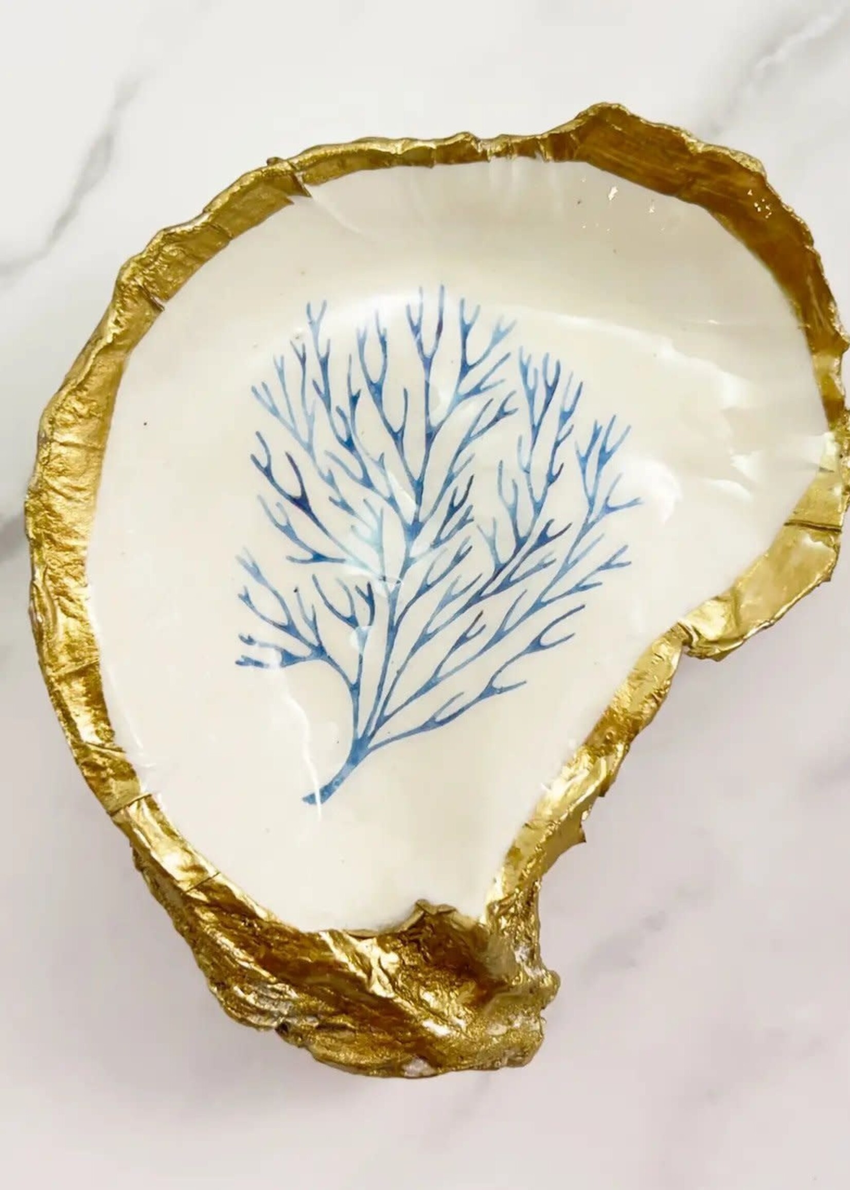 Grit & Grace Decoupage Oyster Jewelry Dish
