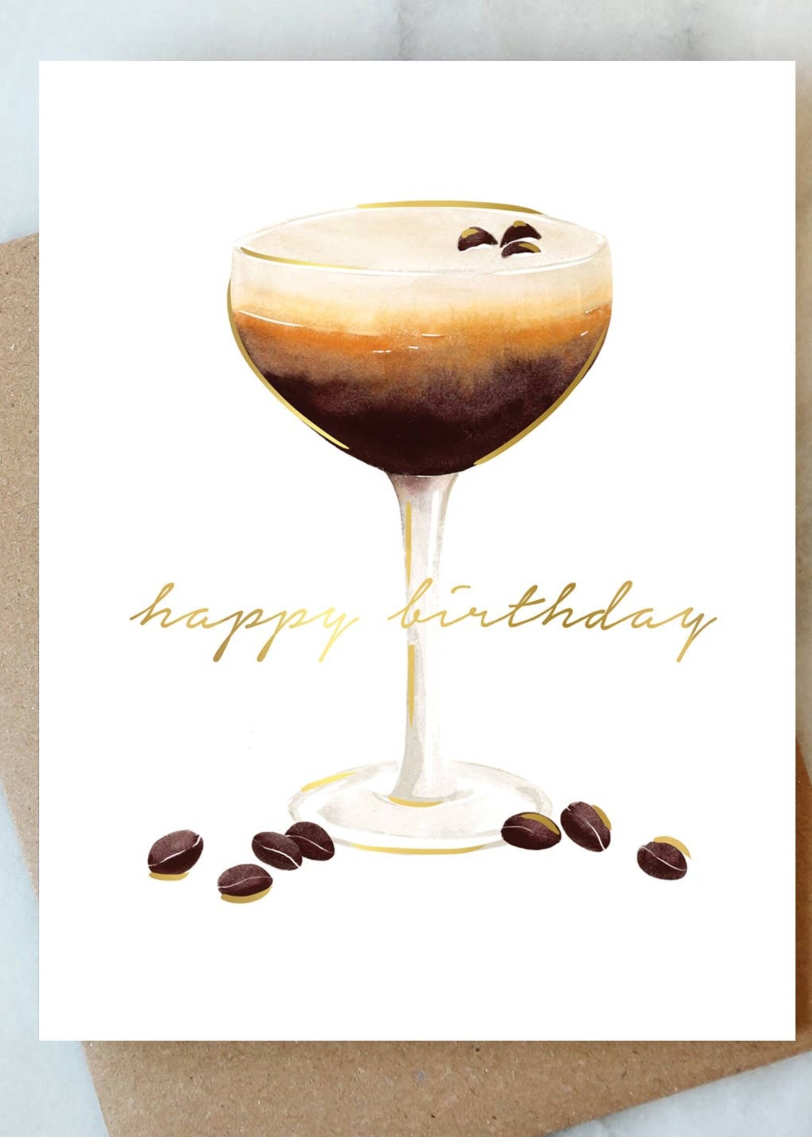 Espresso Martini Birthday Card
