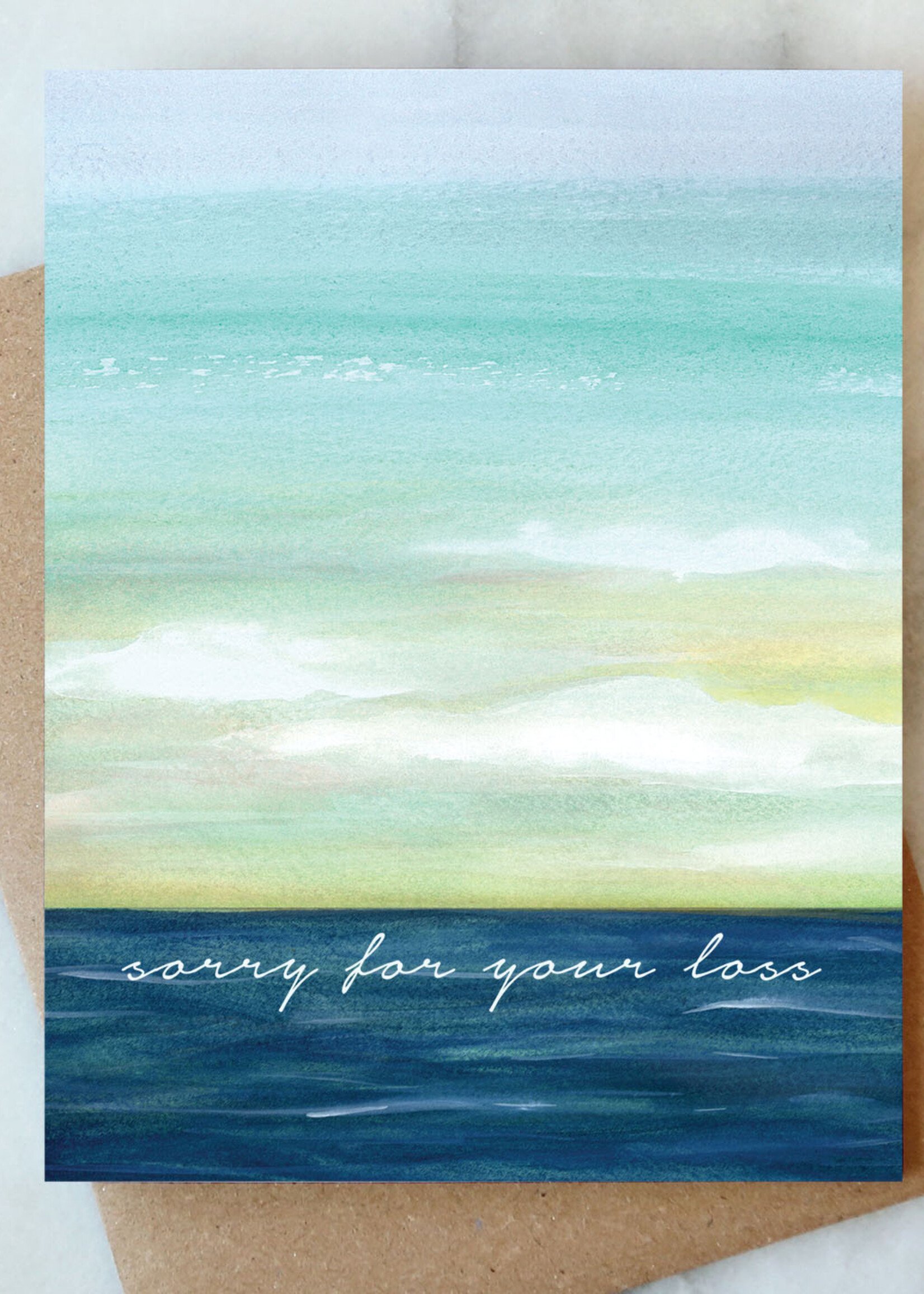 Ocean Sorry For Your Loss Card