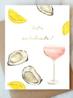 Oysters and Rose Celebration Card