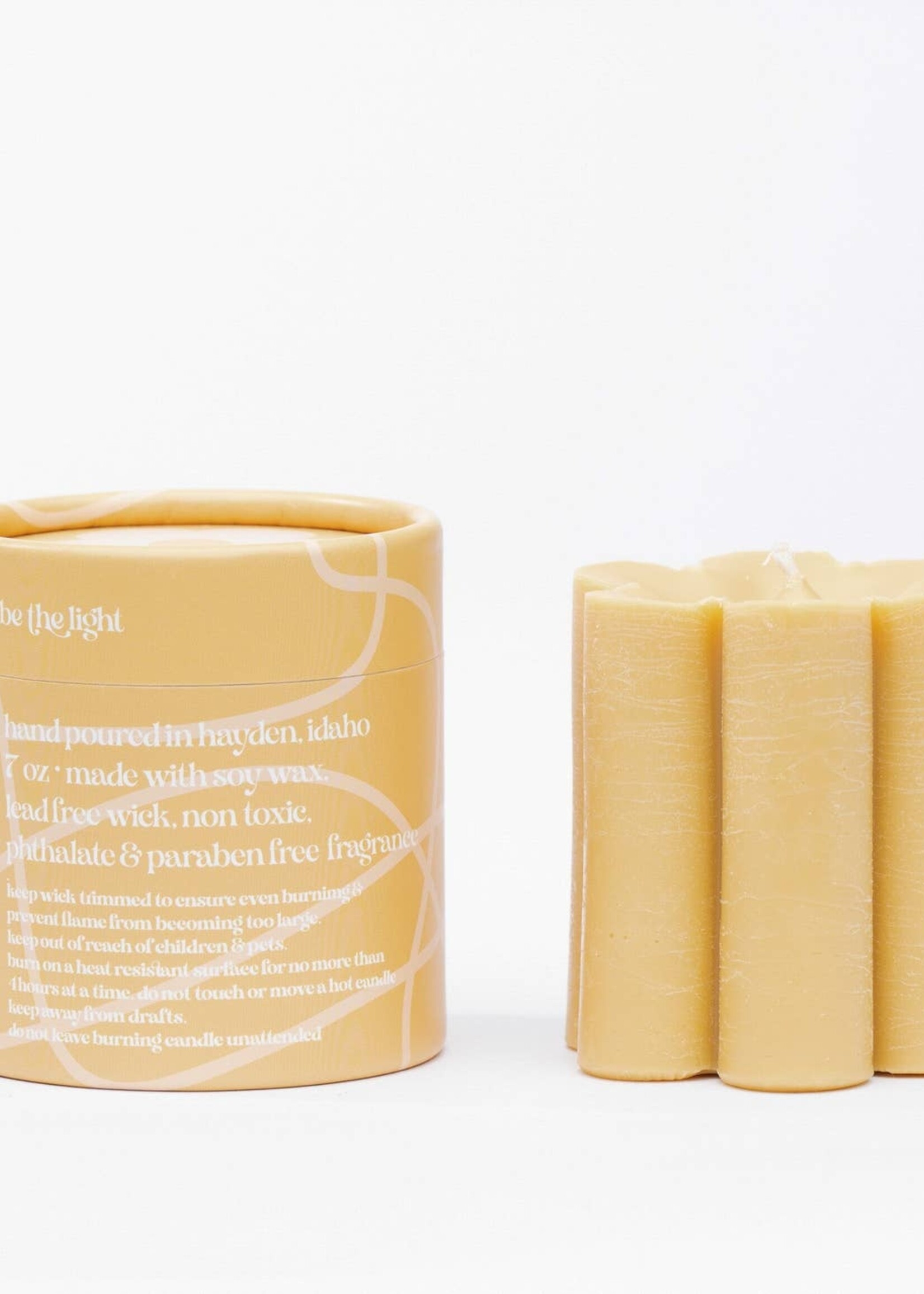 Ginger June Candle Co. Daisy Pillar Soy Candle