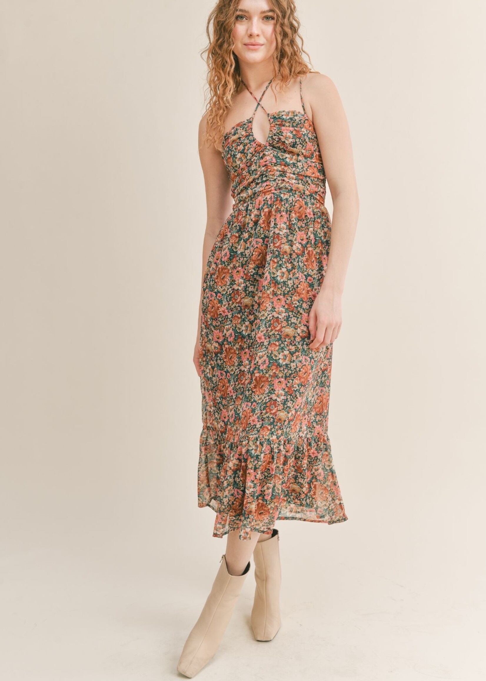 Sadie & Sage Vintage Academic Midi Dress