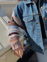 Fate by LFD Sweater Sleeve Denim Jacket