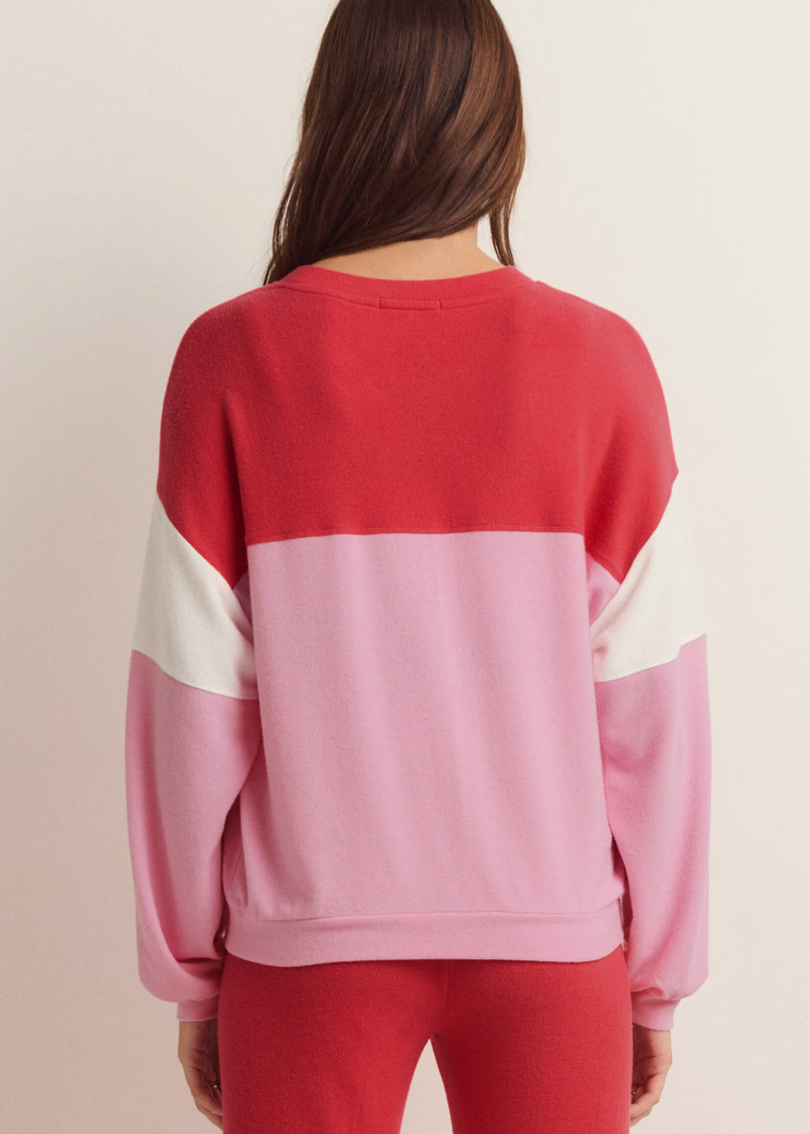 Z Supply Colorblock Long Sleeve Top