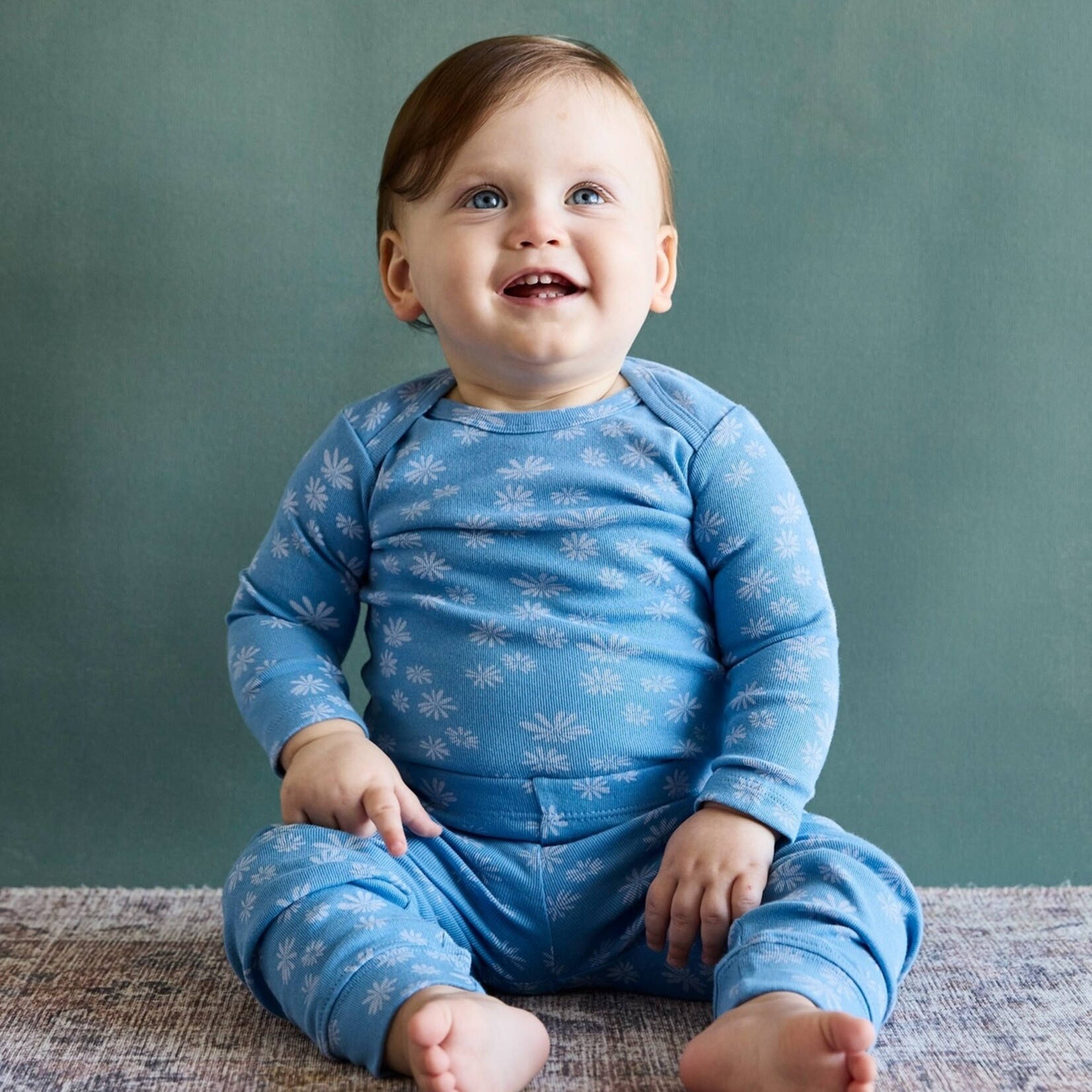 Lewis Onesie + Pant Set Daisy | Azure