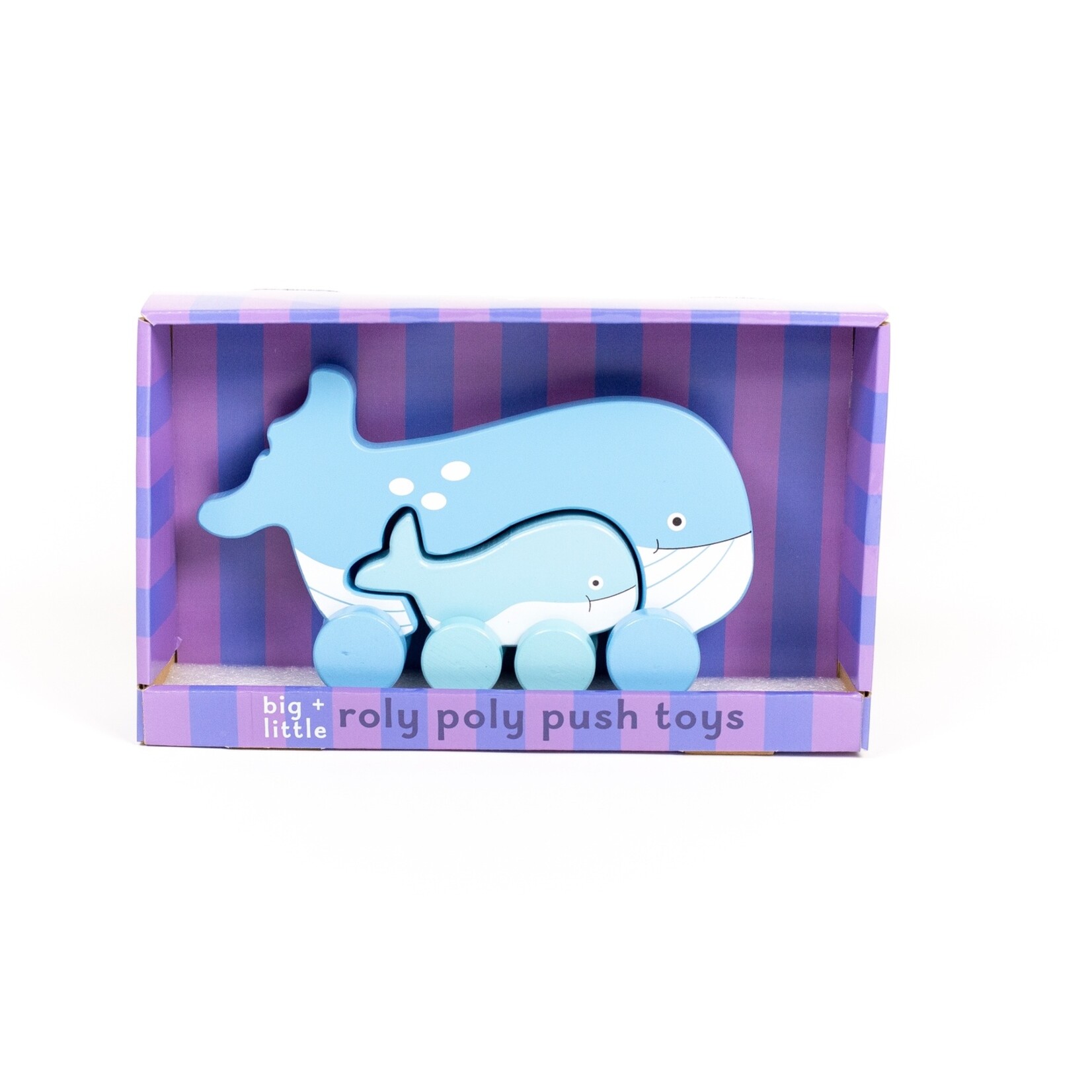 Jack Rabbit Creations Big & Little Wooden Roller Whale