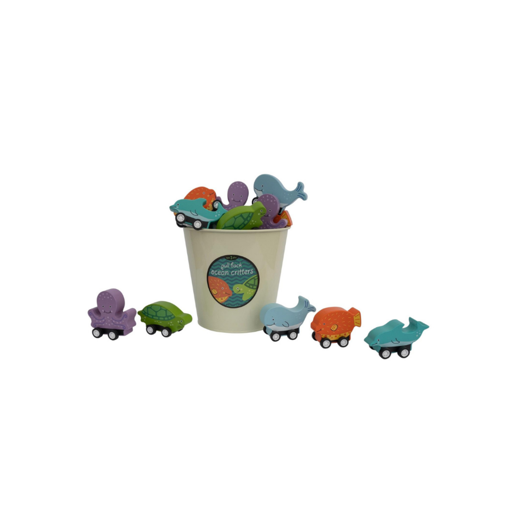 Jack Rabbit Creations Pull Back Toy Ocean Creatures