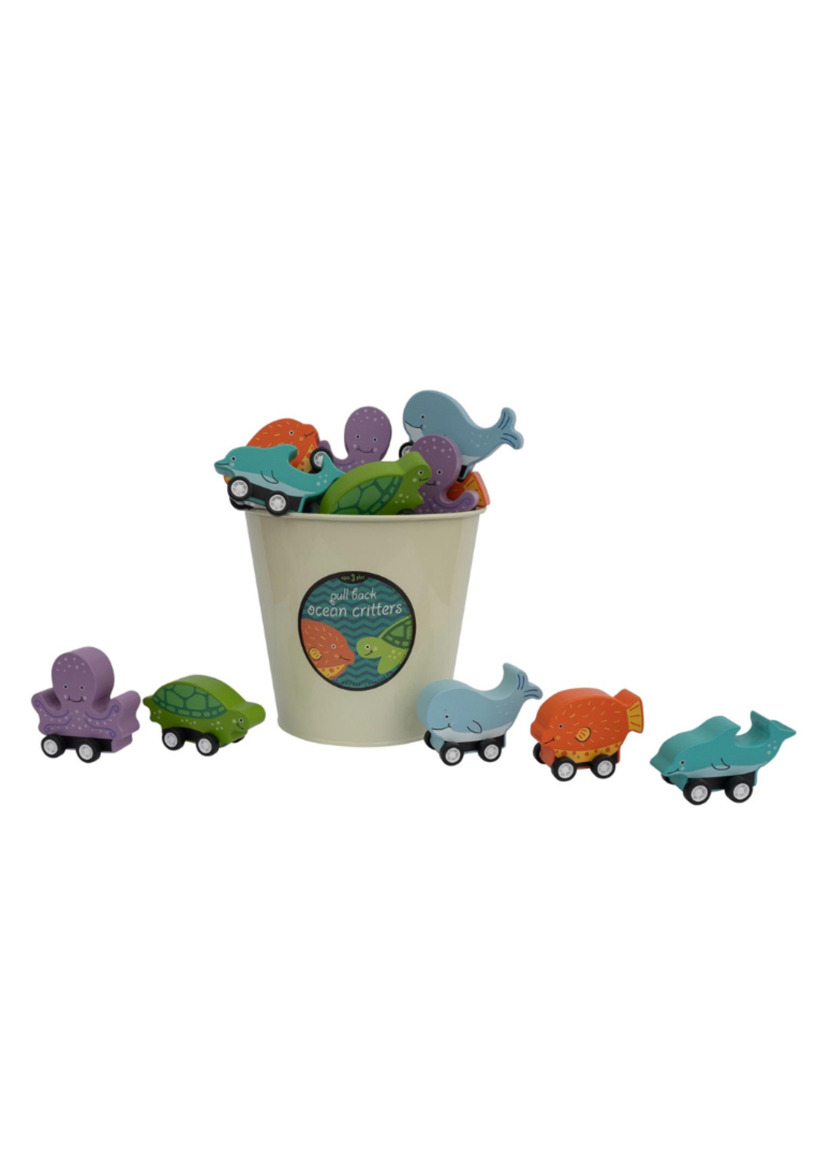 Jack Rabbit Creations Pull Back Toy Ocean Creatures