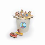Jack Rabbit Creations Pull Back Toy Surfer Kids & Dogs
