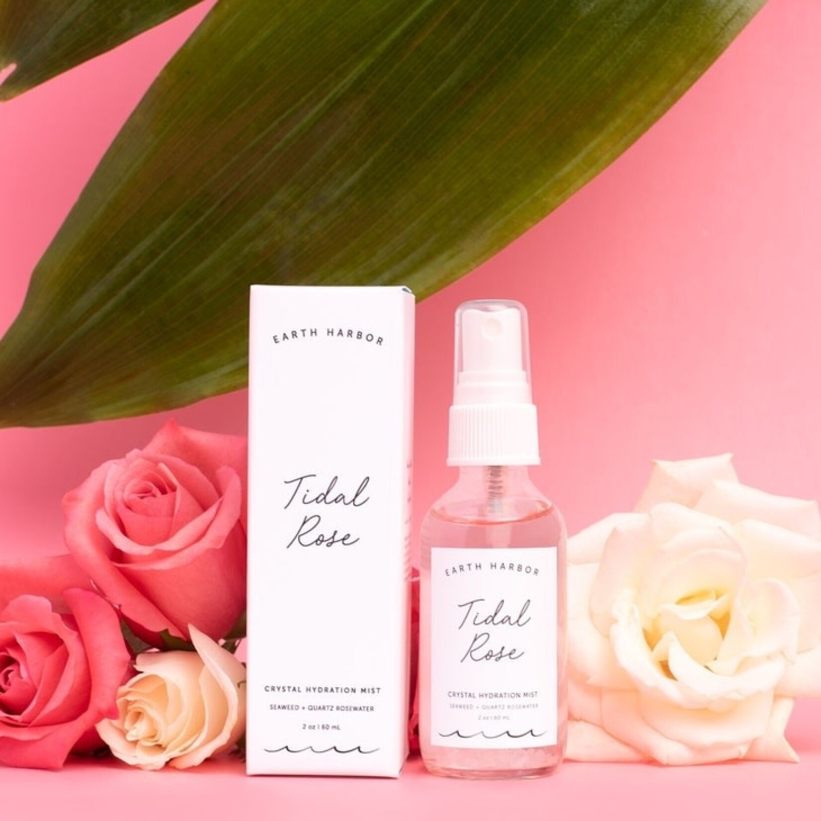 Earth Harbor Naturals Hydration Mist: Rose Water + Rose Quartz