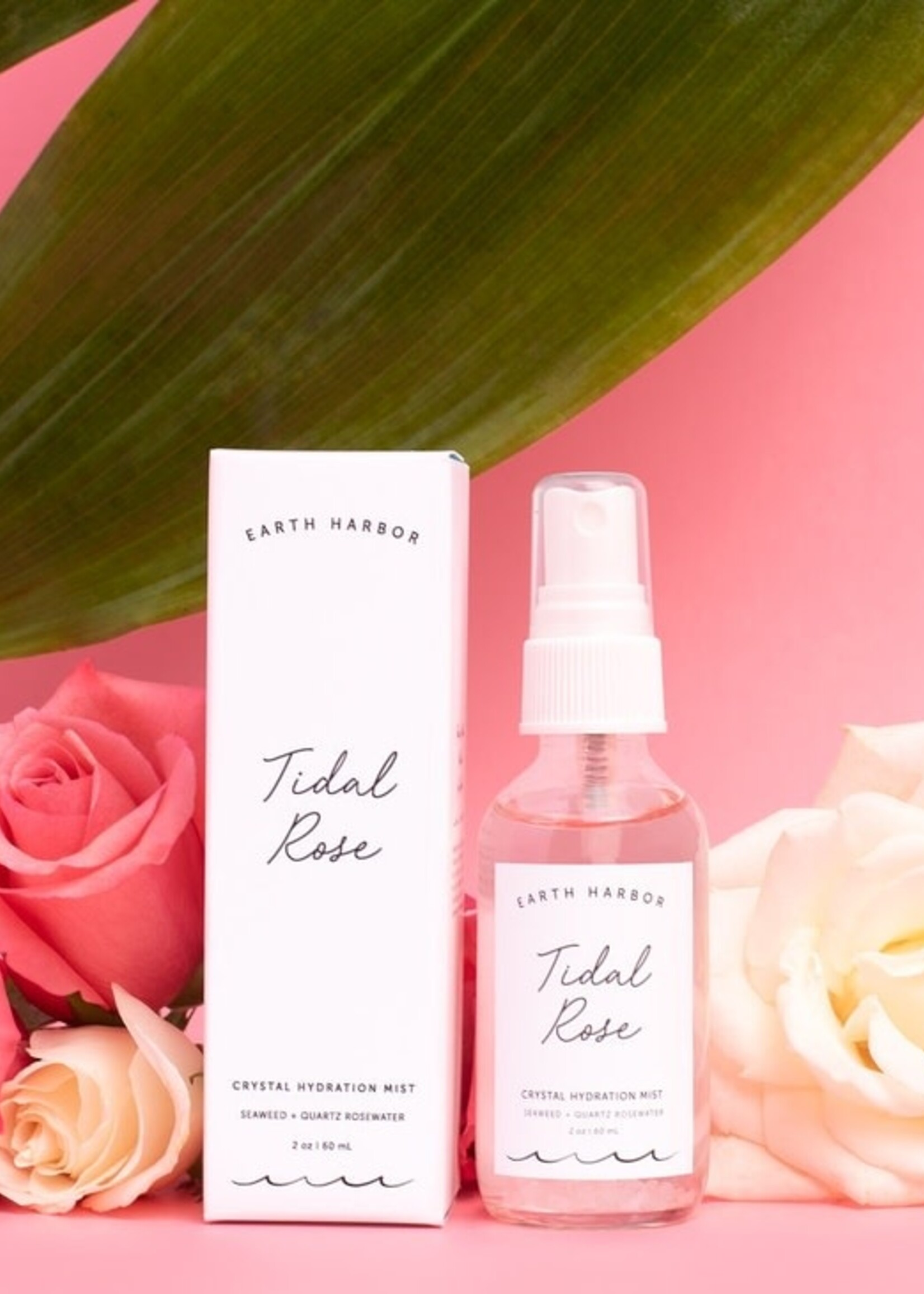 Earth Harbor Naturals Hydration Mist: Rose Water + Rose Quartz