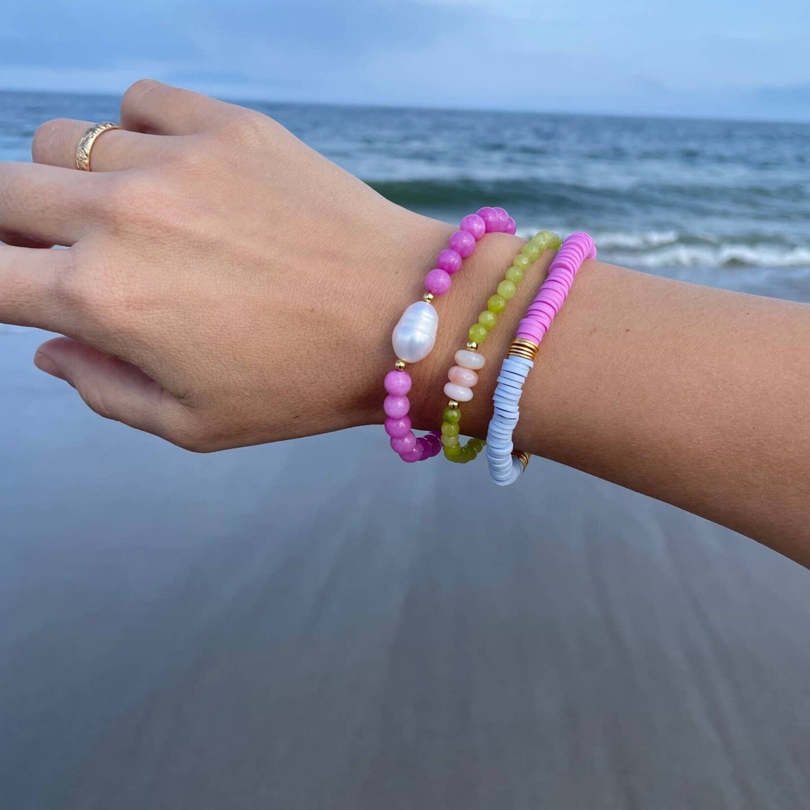 driftaway jewelry Peridot Jade Bracelet