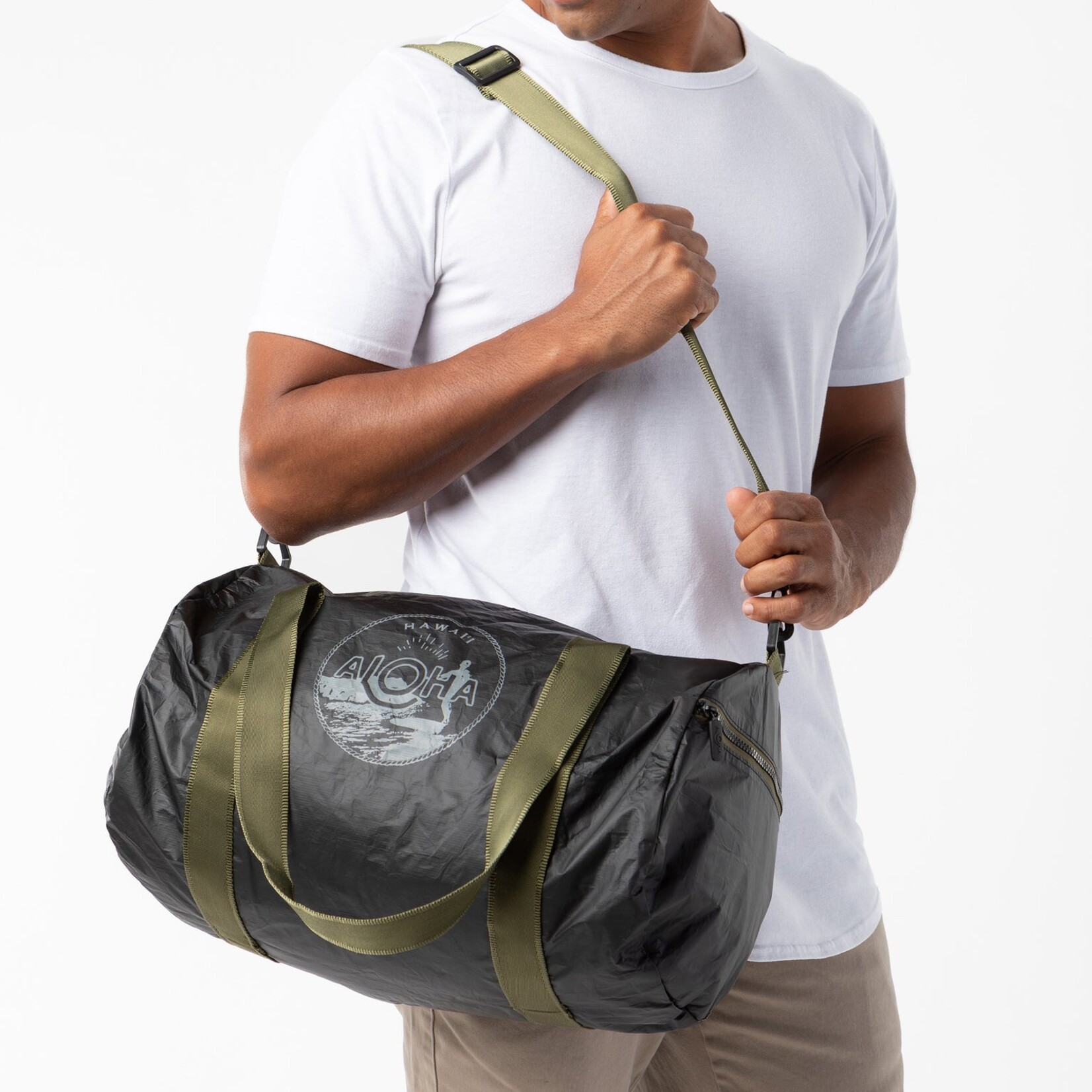 Aloha Collection ALOHA Waikiki Seal Duffle Charcoal/Black