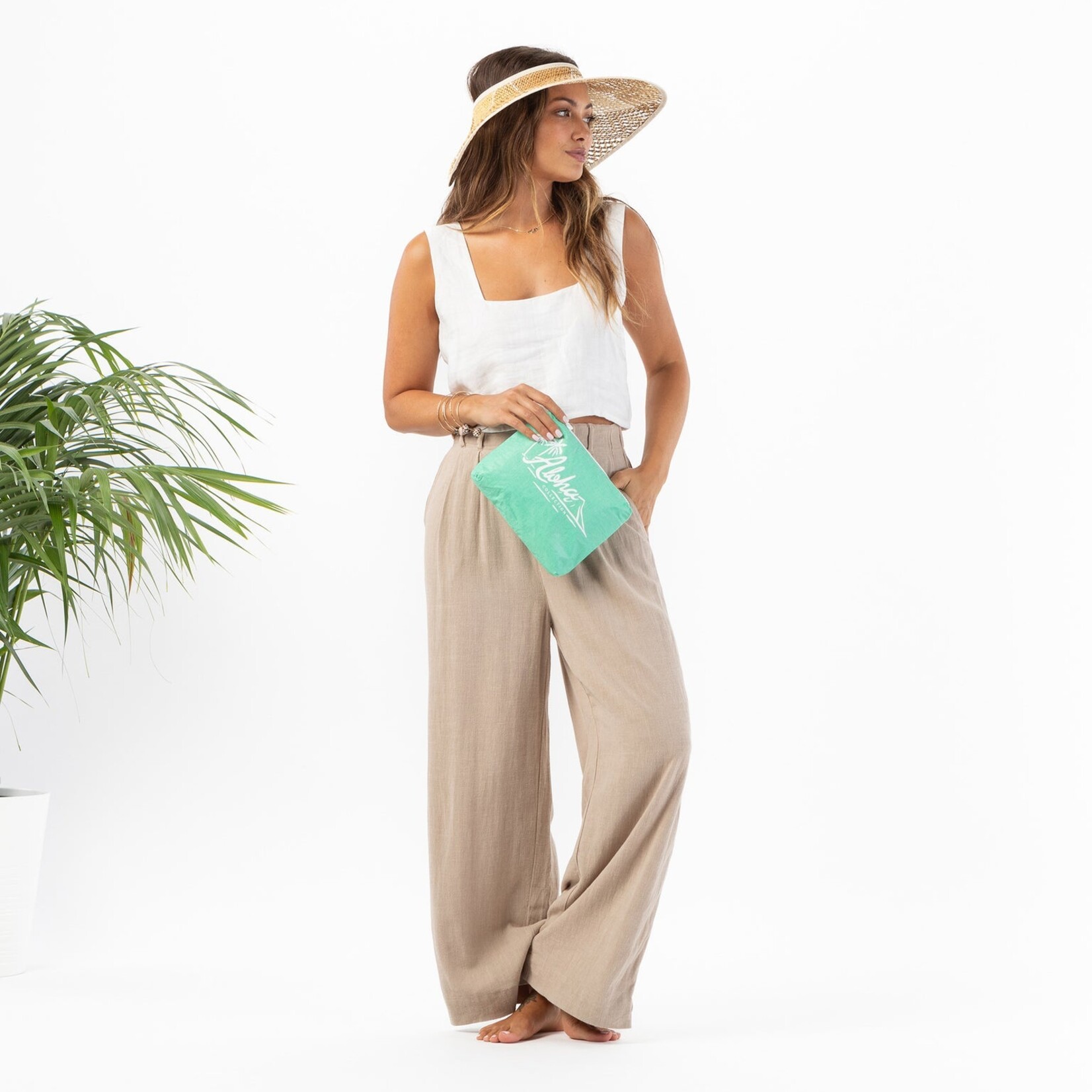 Aloha Collection Small Vintage ALOHA Logo Vintage Green