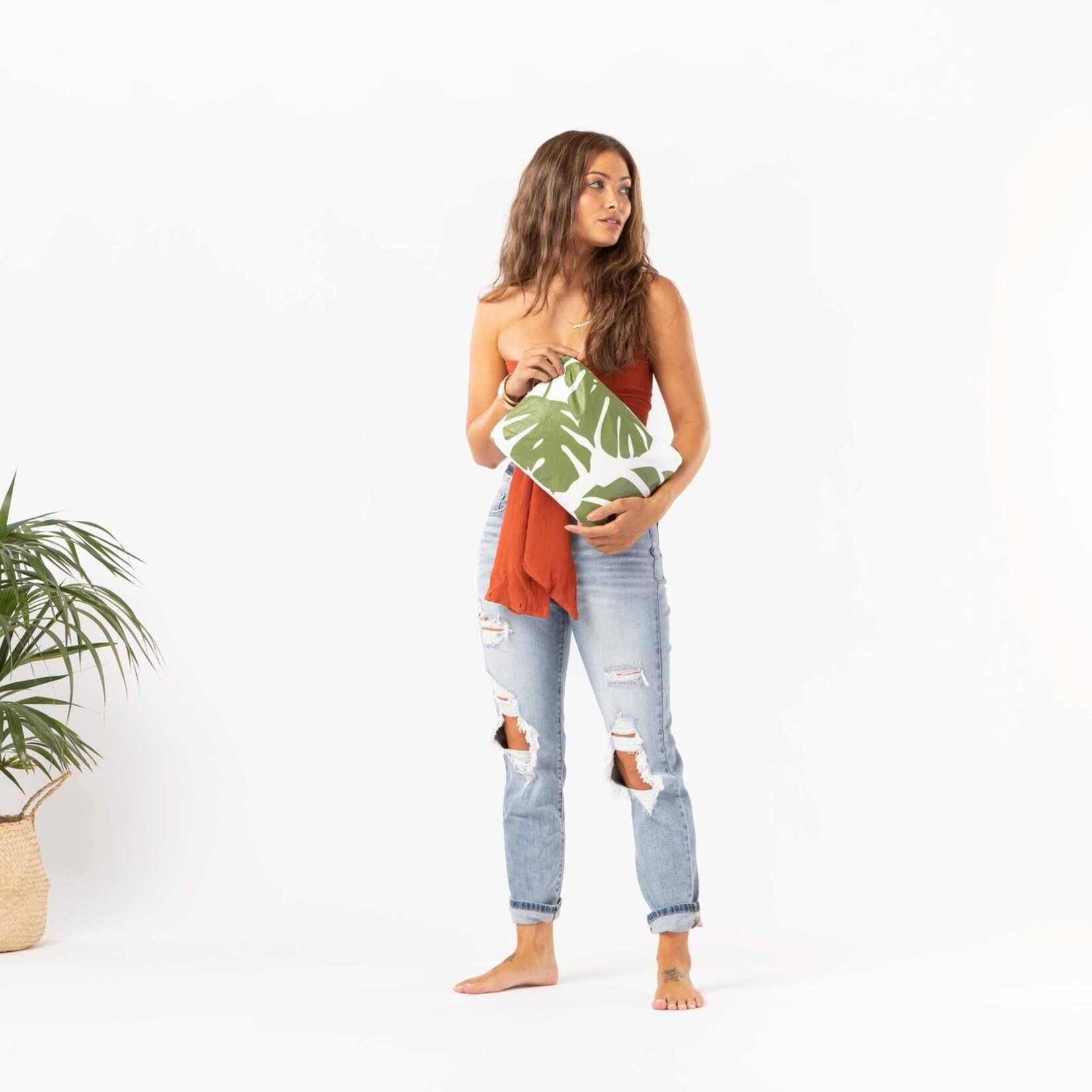 Aloha Collection Mid Monstera Seaweed