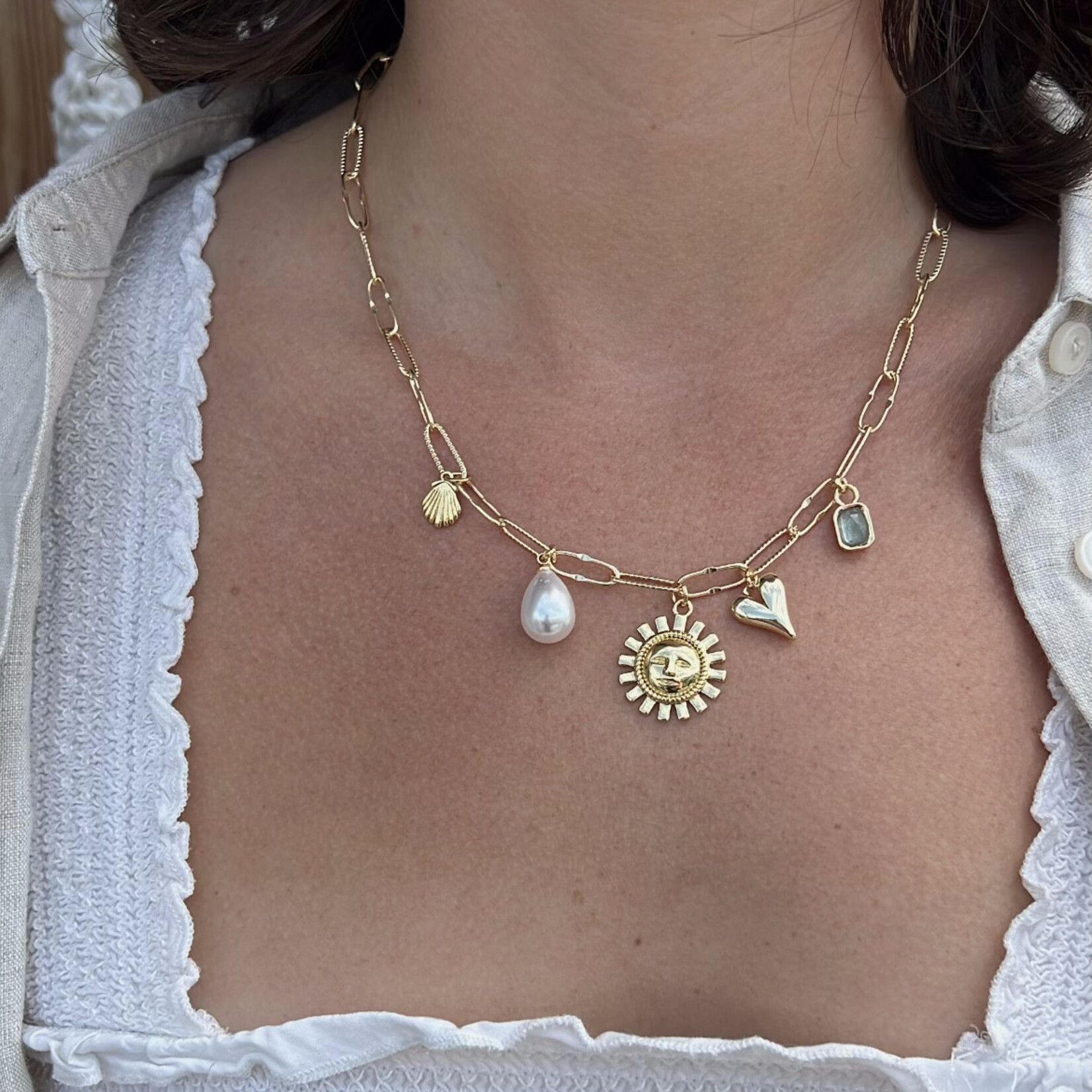 driftaway jewelry Driftaway X 506 Charm Necklace | Sun