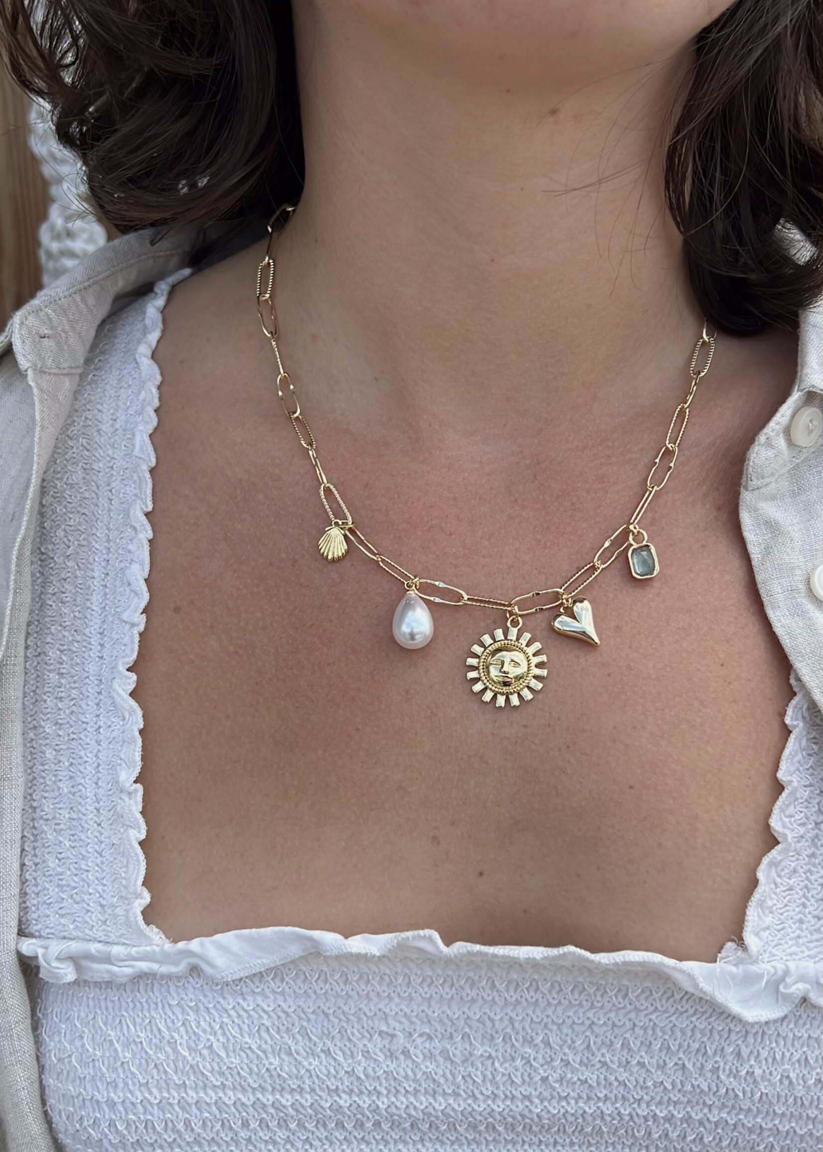 driftaway jewelry Driftaway X 506 Charm Necklace | Sun