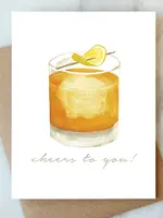 Whiskey Cheers Greeting Card