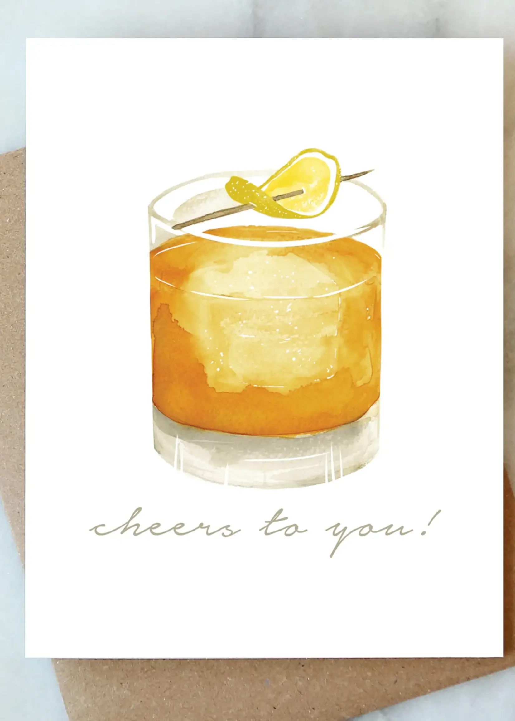 Whiskey Cheers Greeting Card