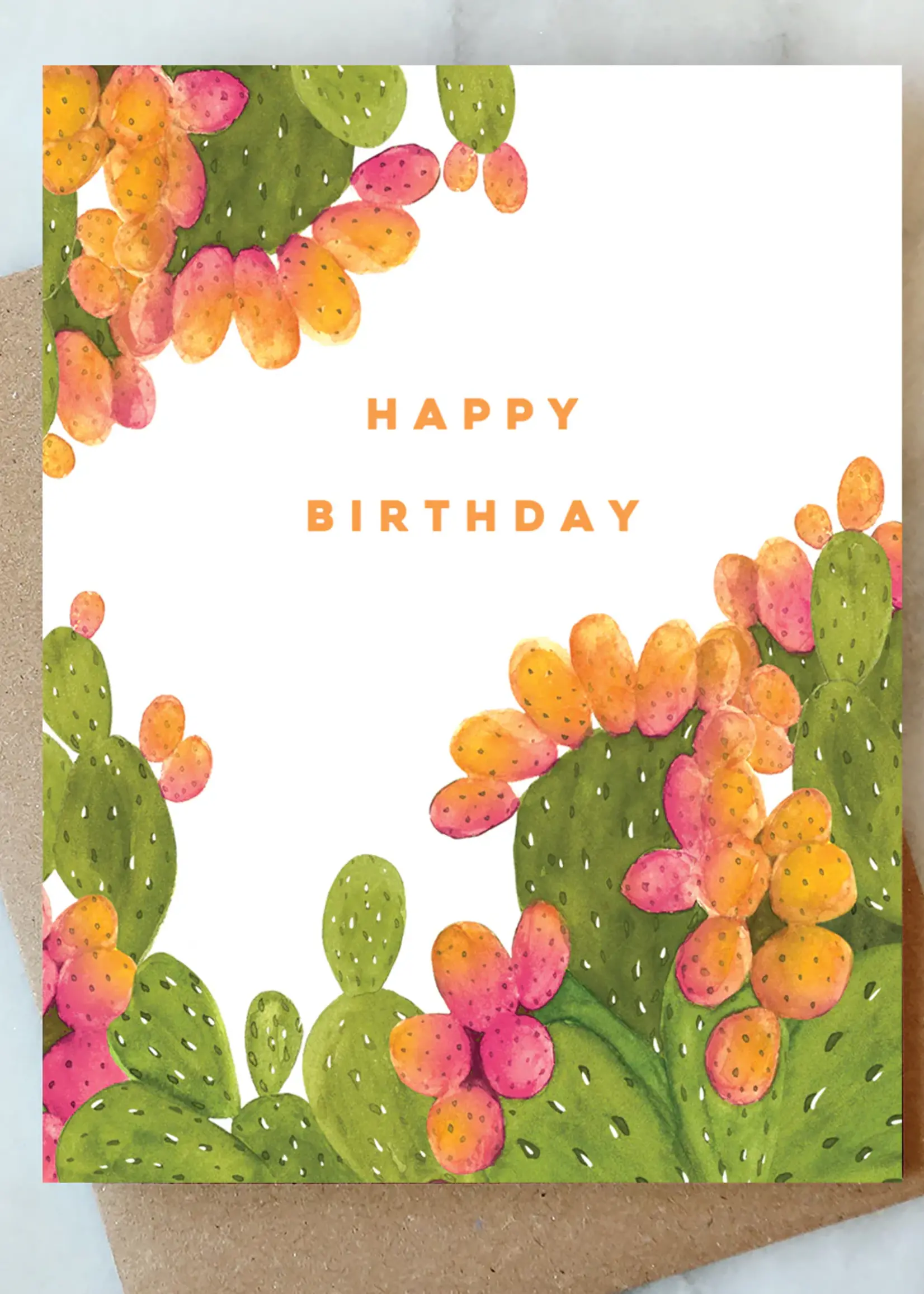 Prickly Pear Birthday Greeting Card