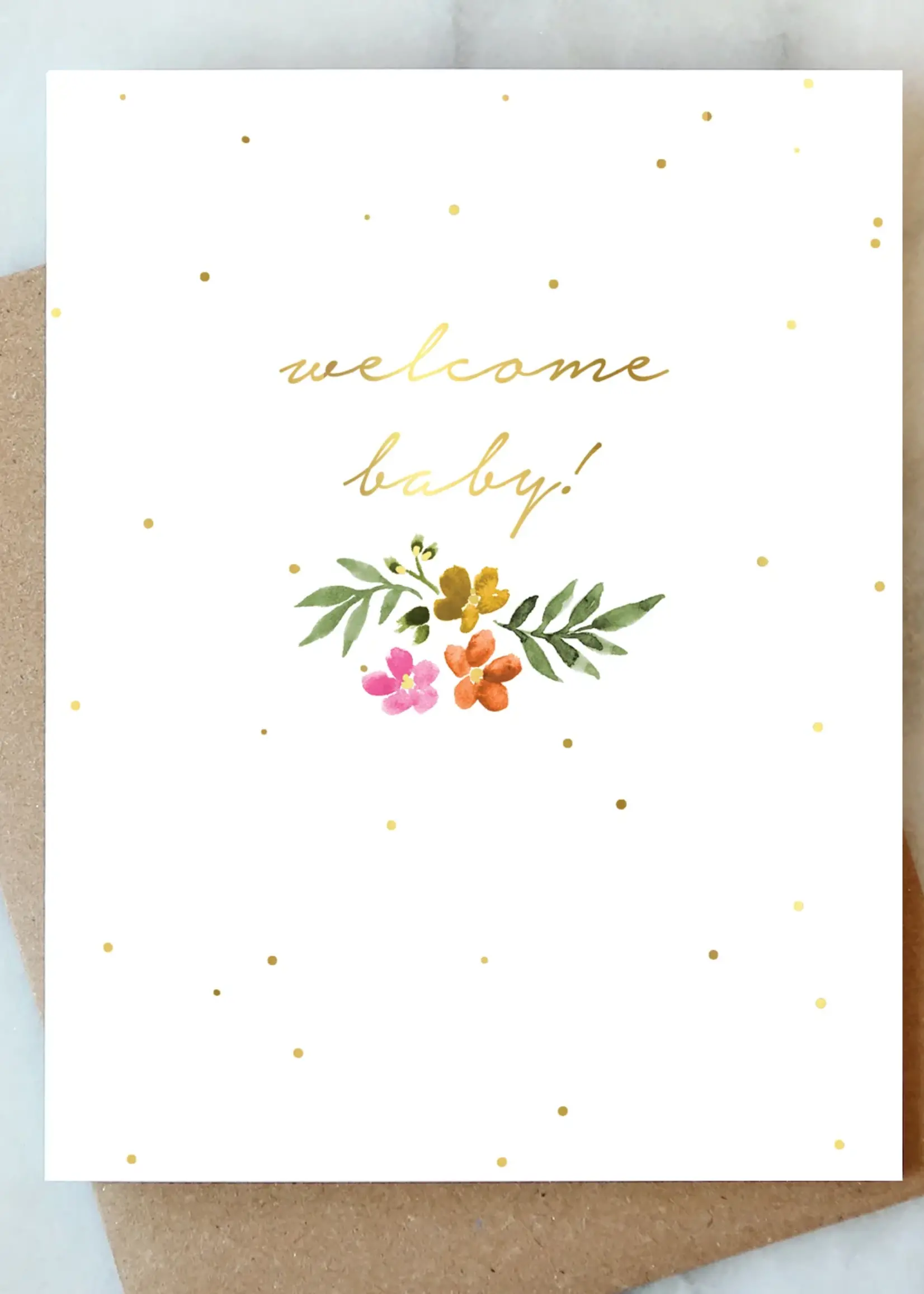 Welcome Baby Greeting Card | New Mom Baby Card