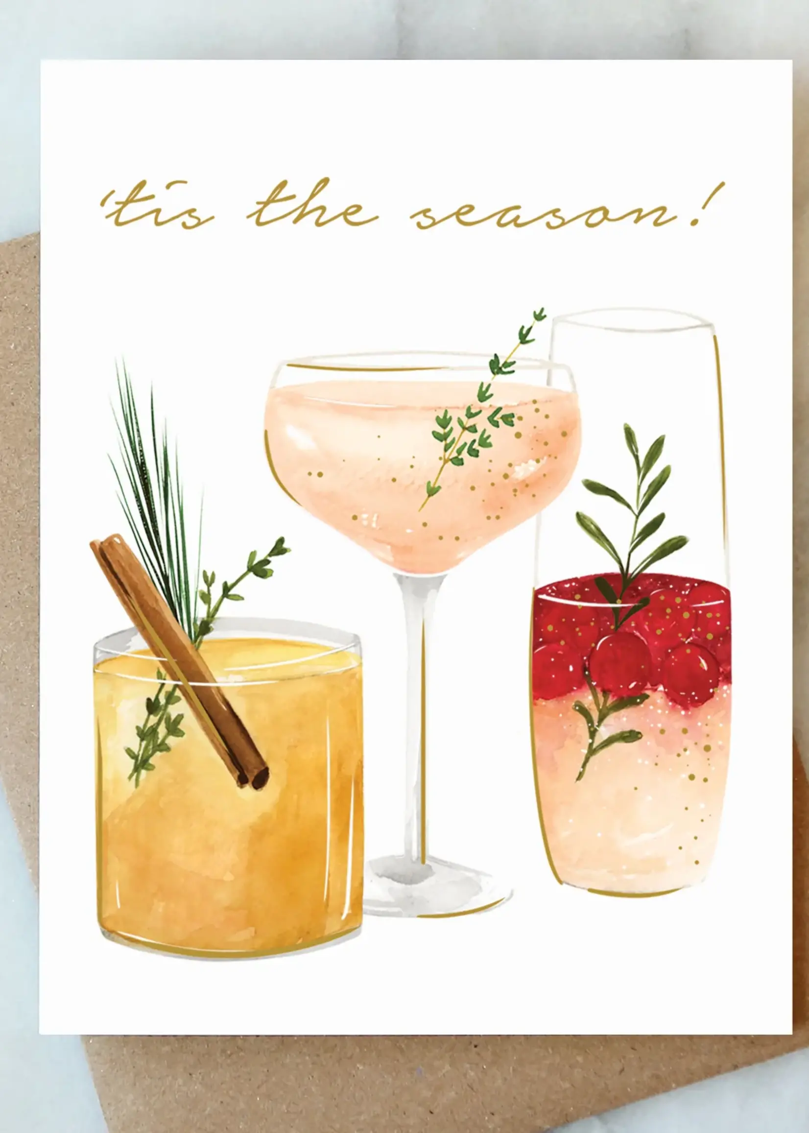 'tis the Season Greeting Card | Christmas Holiday Card