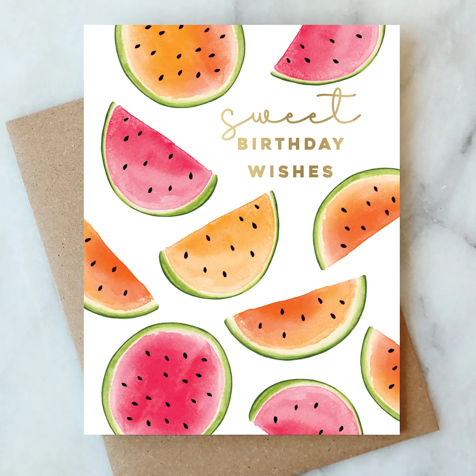 Watermelon Greeting Card