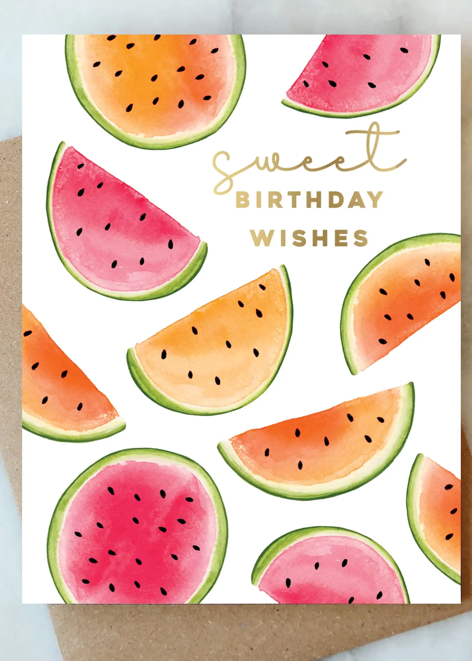 Watermelon Greeting Card