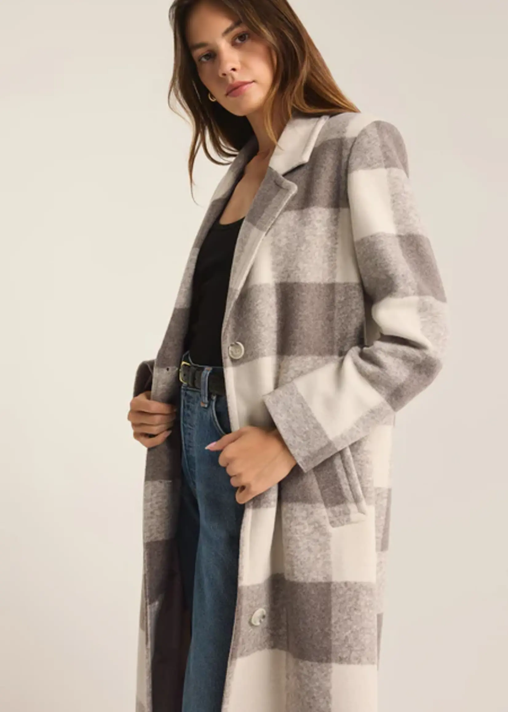 Z Supply Conway Buffalo Plaid Coat
