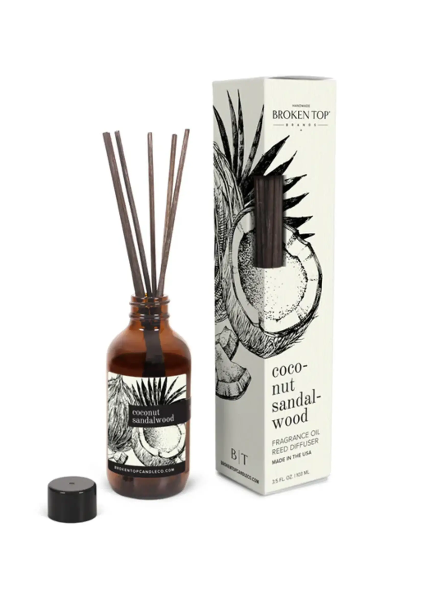 Broken Top Coconut Sandalwood Reed Diffuser