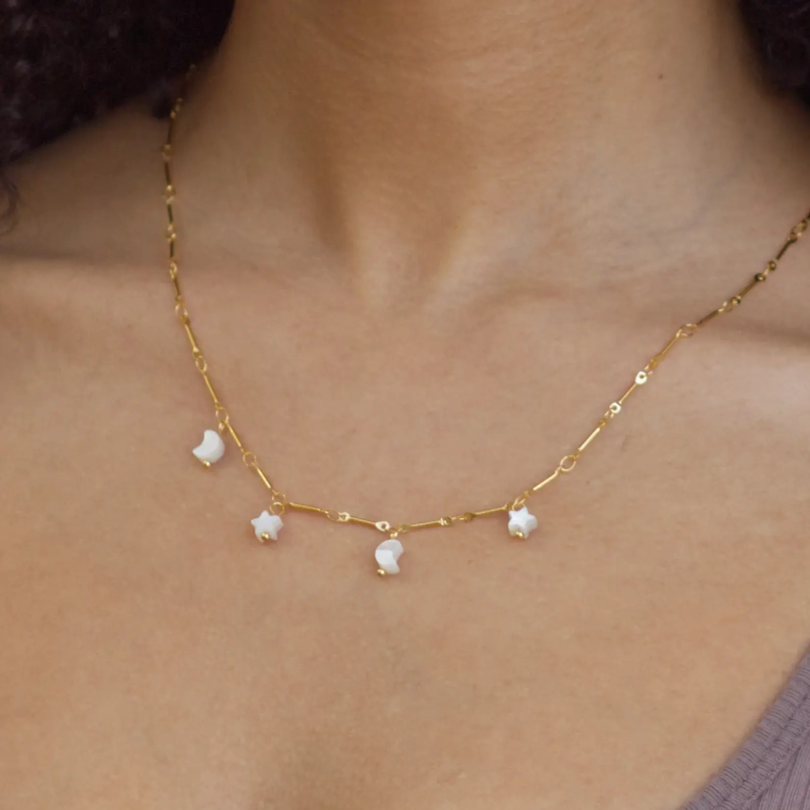 Salty Cali Lunar Charms Necklace