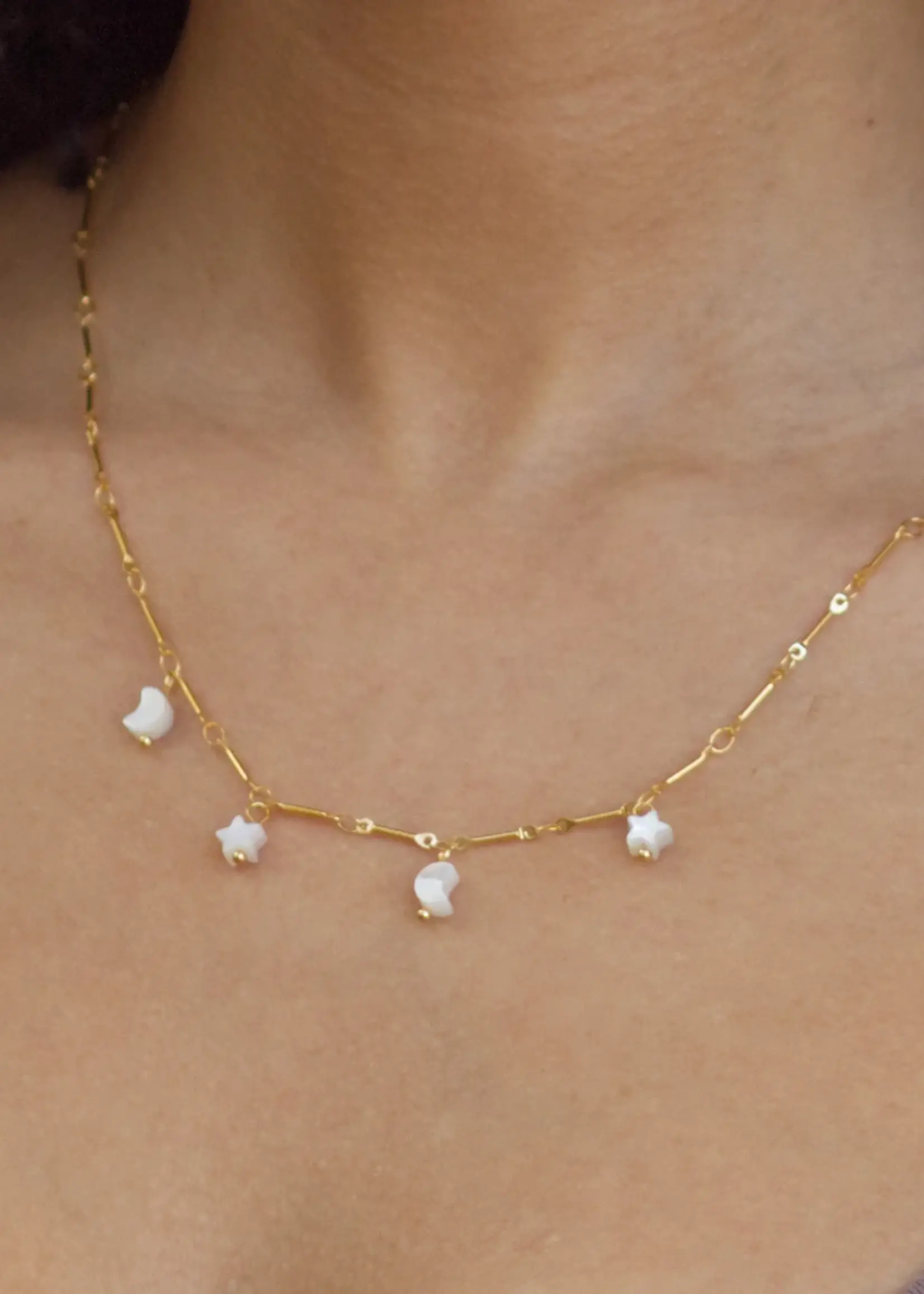 Salty Cali Lunar Charms Necklace