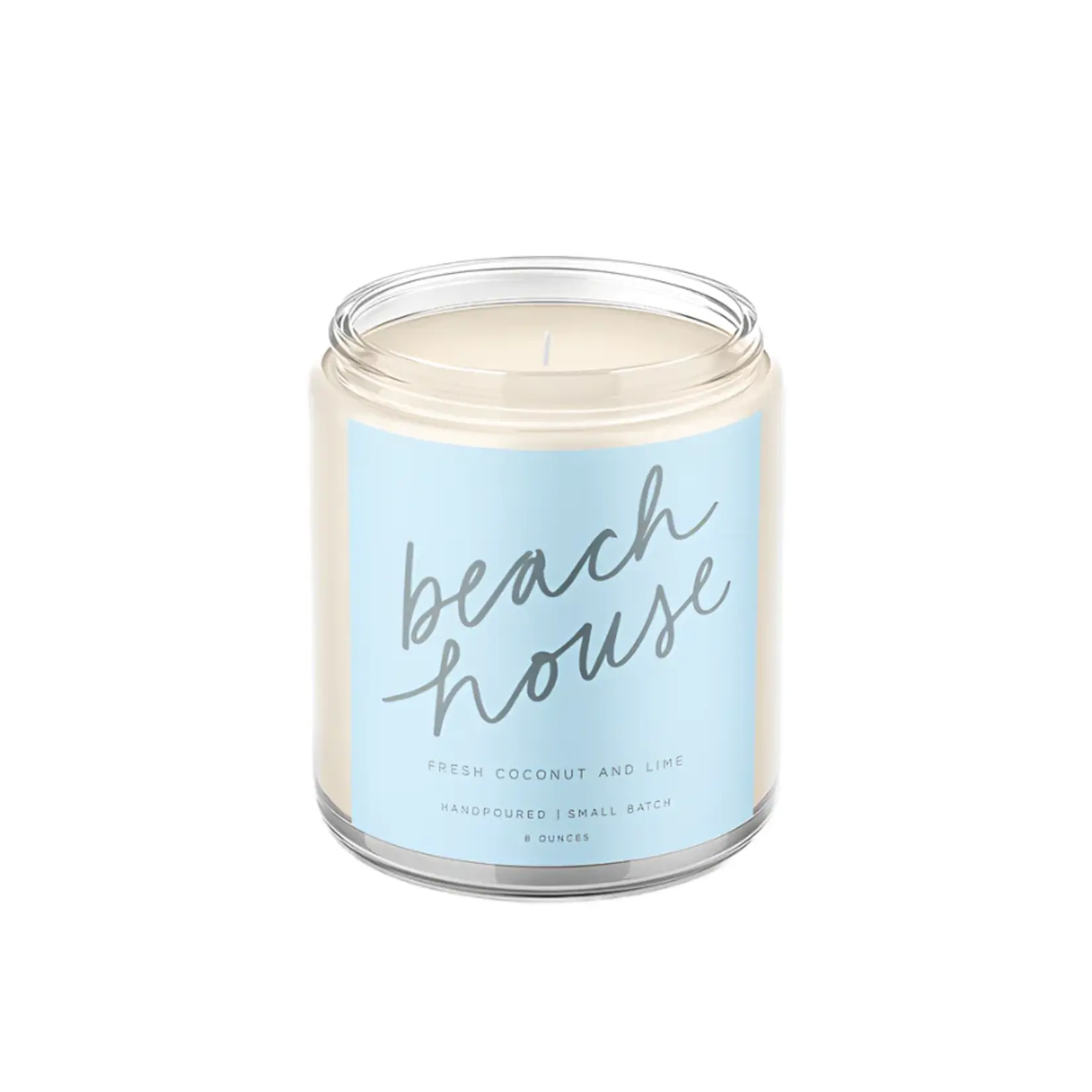 poured goods Beach House: 8 oz Soy Wax Hand-Poured Candle