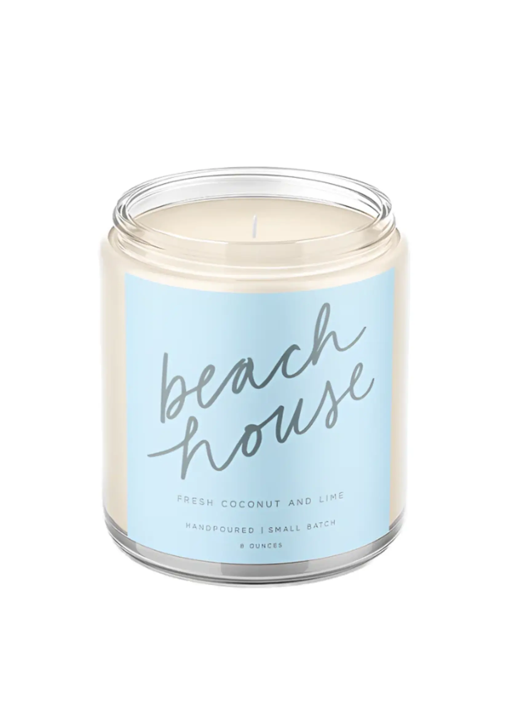 poured goods Beach House: 8 oz Soy Wax Hand-Poured Candle