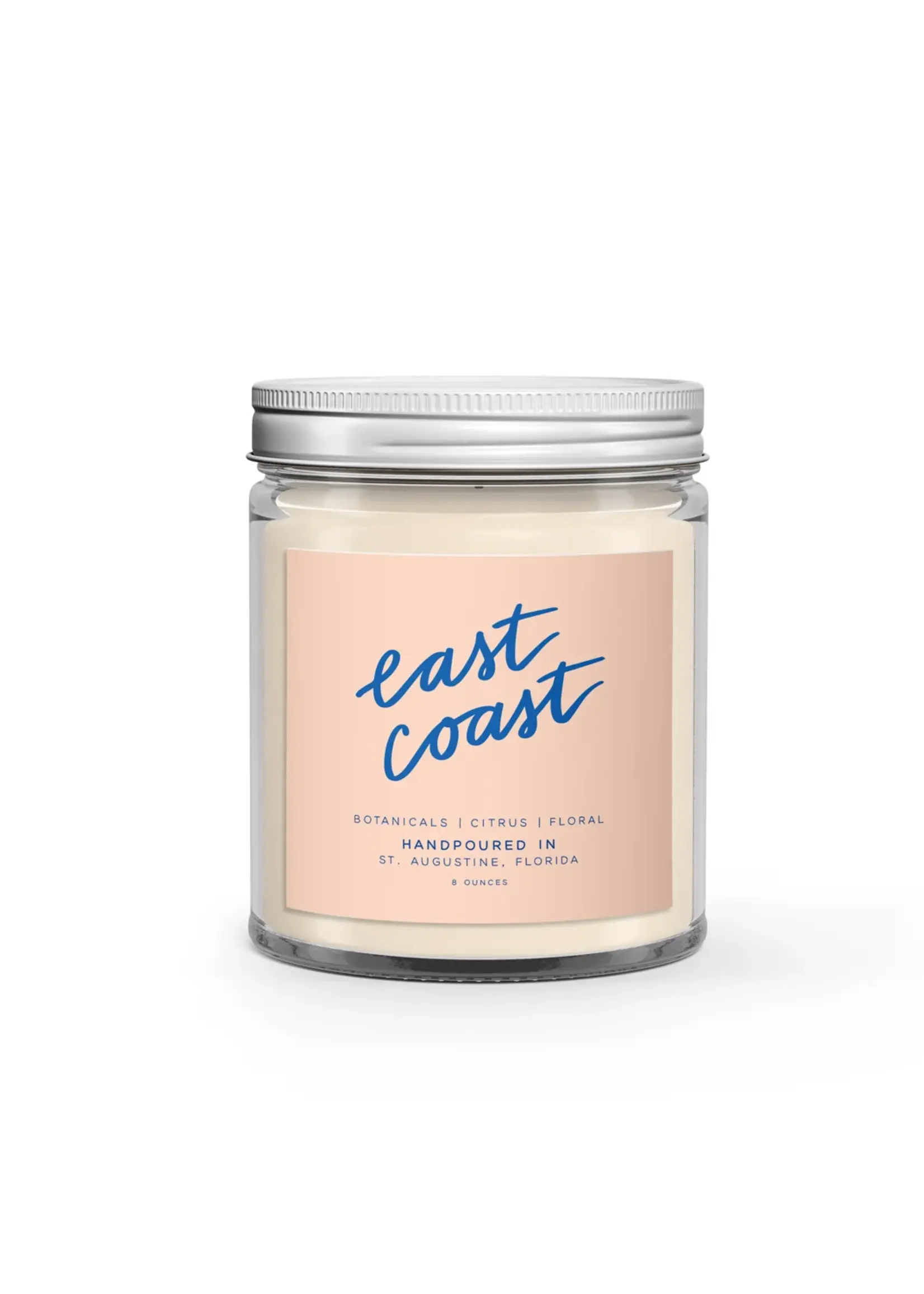 East Coast: 8 oz Soy Wax Hand-Poured Candle