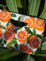 Tiana Tangerine Clutch