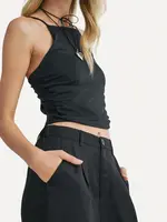 Sadie & Sage On Point Ruched Knit Tank